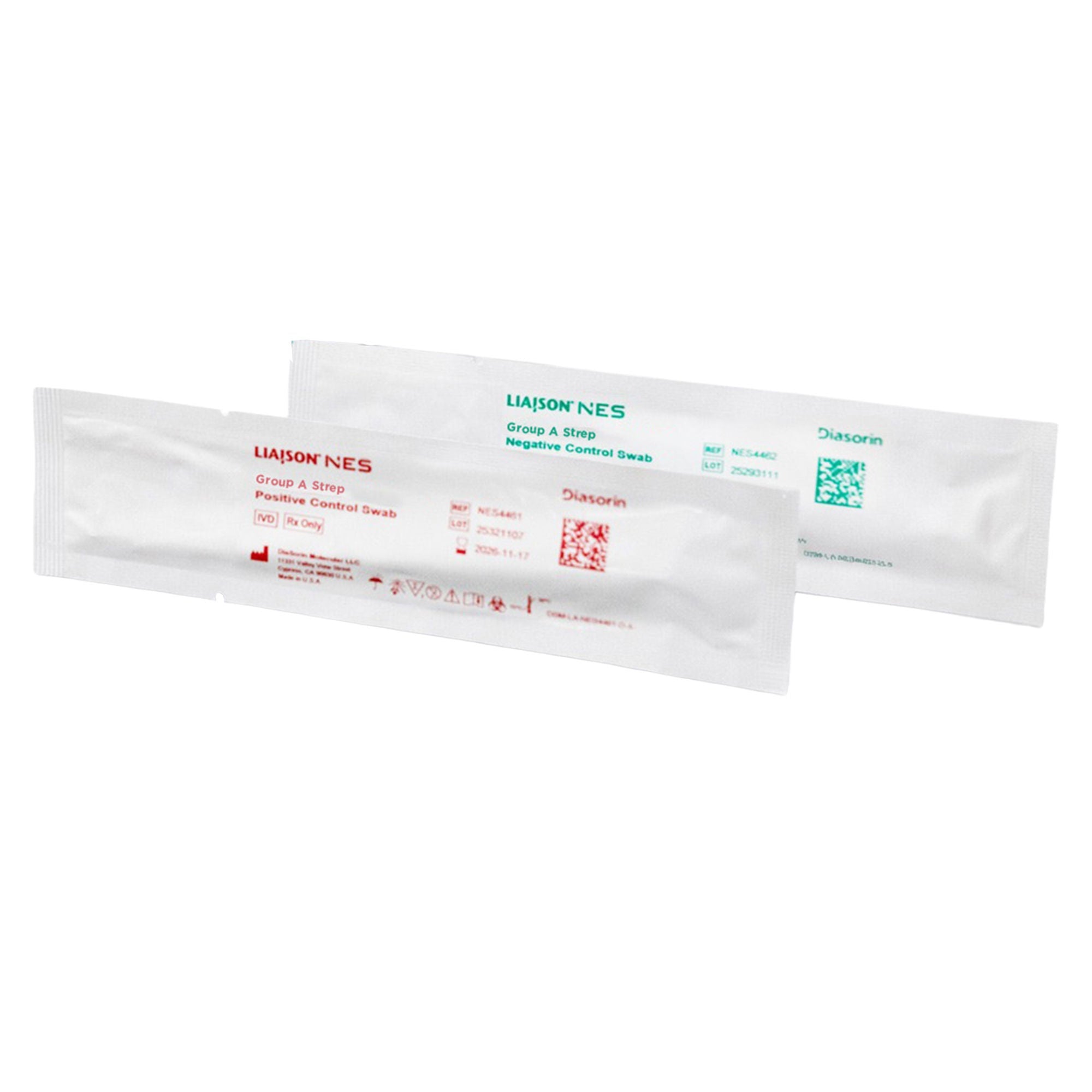 Diasorin Molecular LLC - NES2860 Control Set Liaison Nes® Strep A Positive Level / Negative Level 20 Swabs