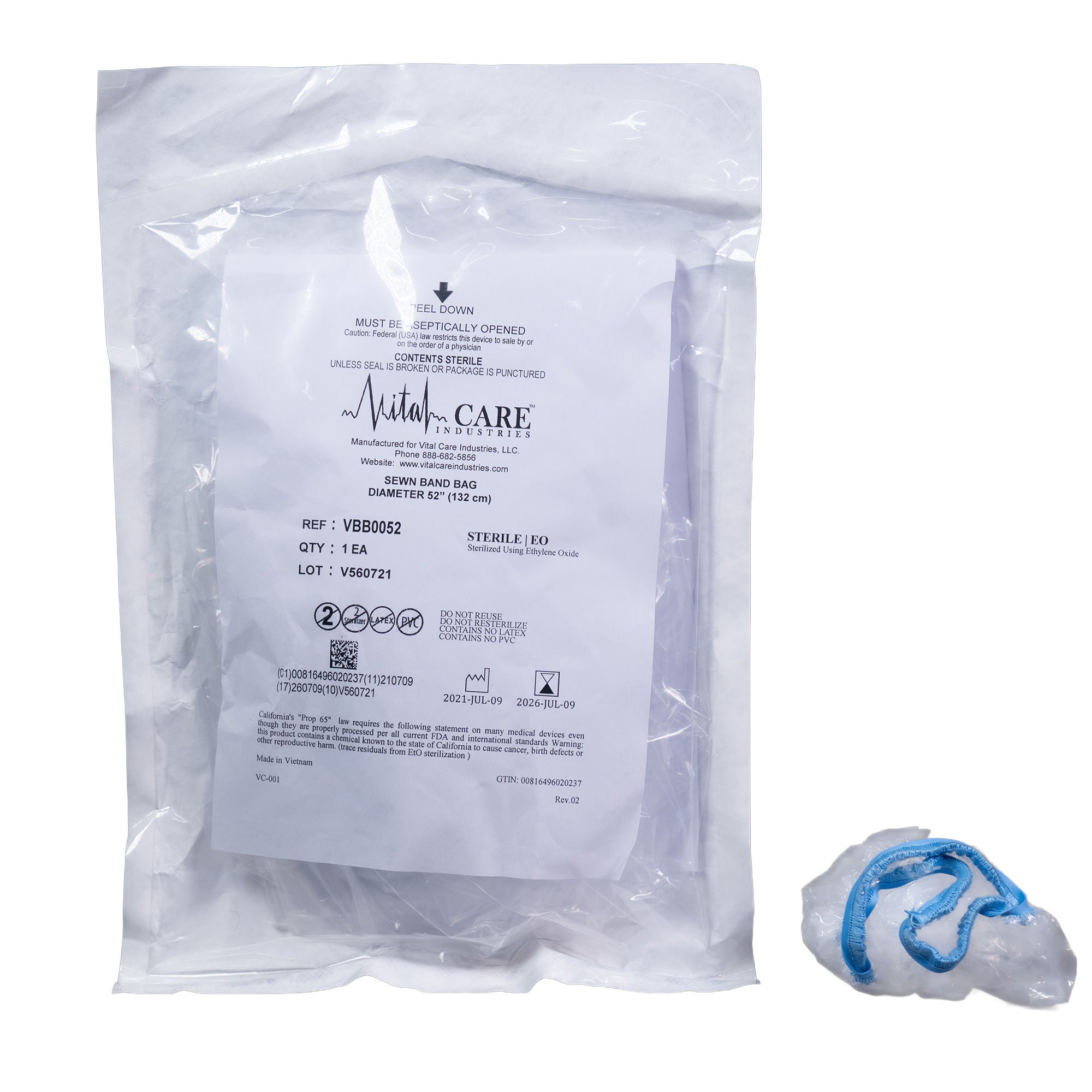 Vital Care Industries LLC - VBB0052 Sewn Band Bag 52 Inch Diameter