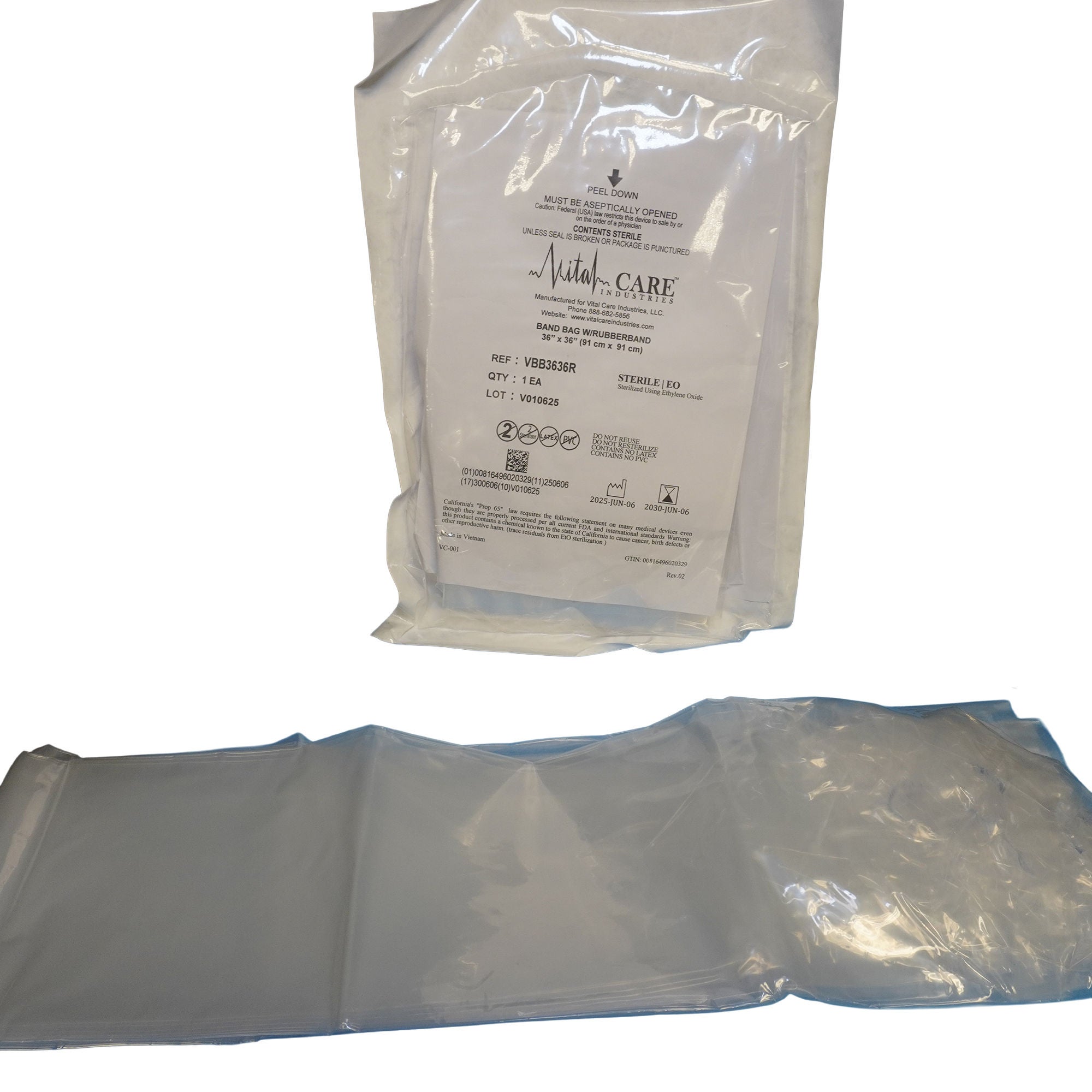 Vital Care Industries LLC - VBB3636R Band Bag 36 X 36 Inch