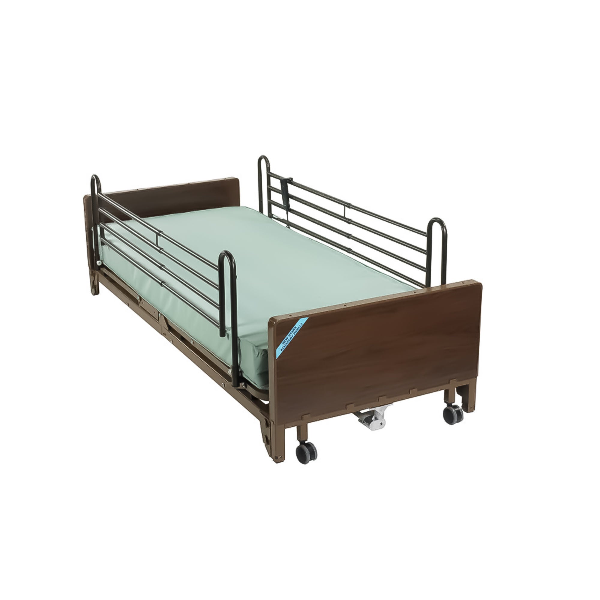 Drive DeVilbiss Healthcare - 15235BV-PKG-MED Electric Bed Package Delta® Ultra-Light 1000 Full Low 88 Inch Length Spring Deck 3 Functions 9-1/2 to 23-1/2 Inch Height Range