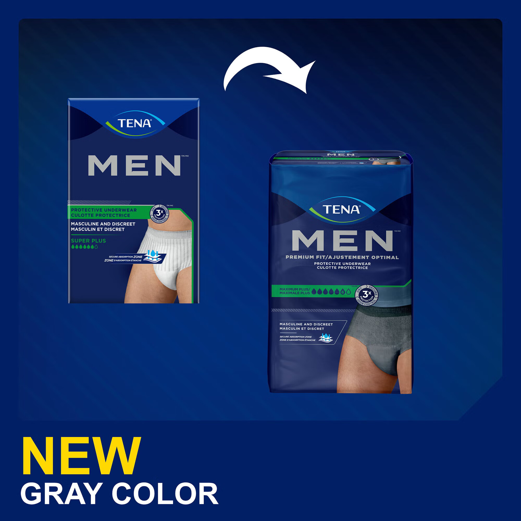 Essity HMS North America Inc - 81780 Absorbent Underwear TENA® MEN™ Maximum Plus Pull On with Tear Away Seams Adult Large Male Disposable Heavy Absorbency