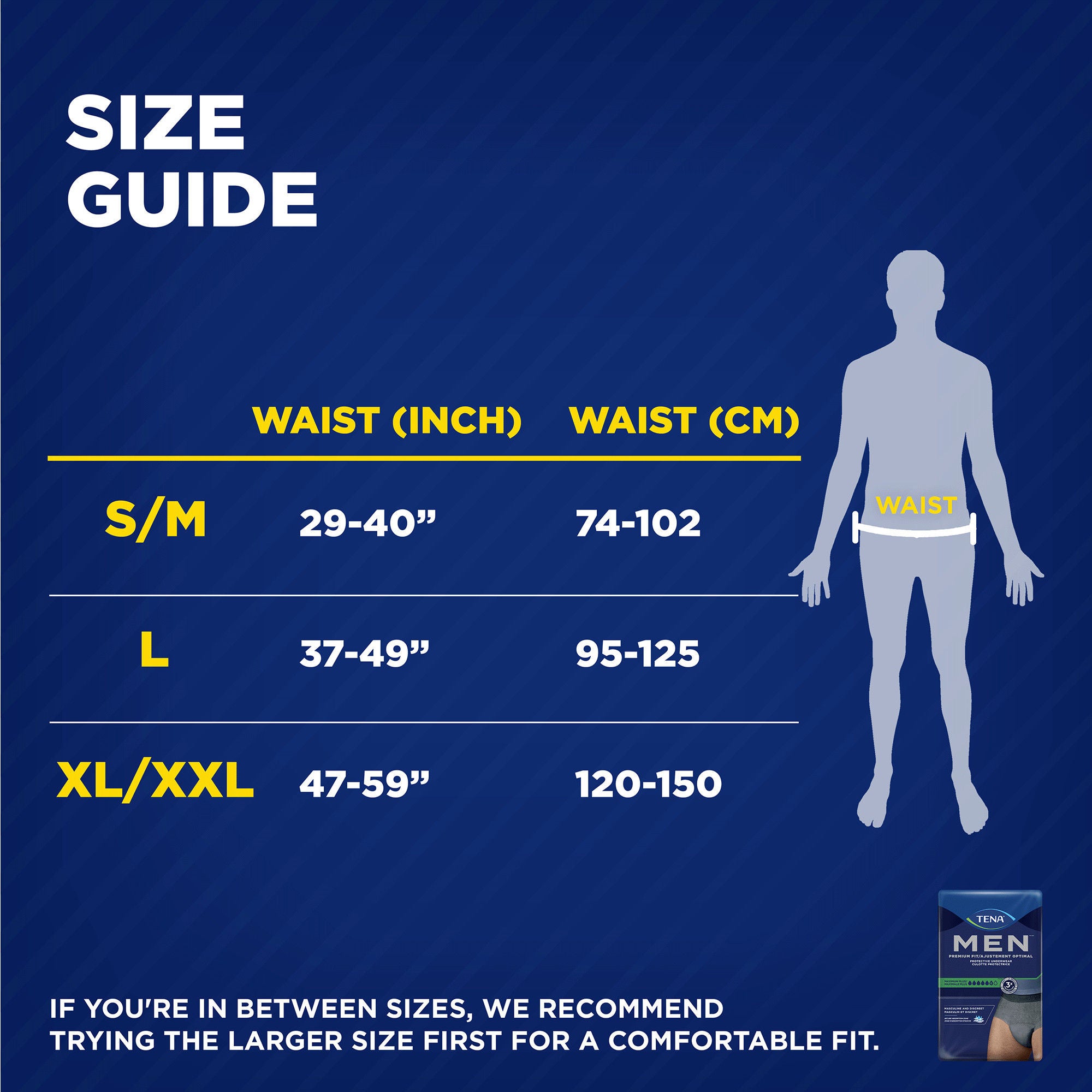 Essity HMS North America Inc - 81920 Absorbent Underwear TENA® MEN™ Maximum Plus Pull On with Tear Away Seams Adult X-Large Male Disposable Heavy Absorbency
