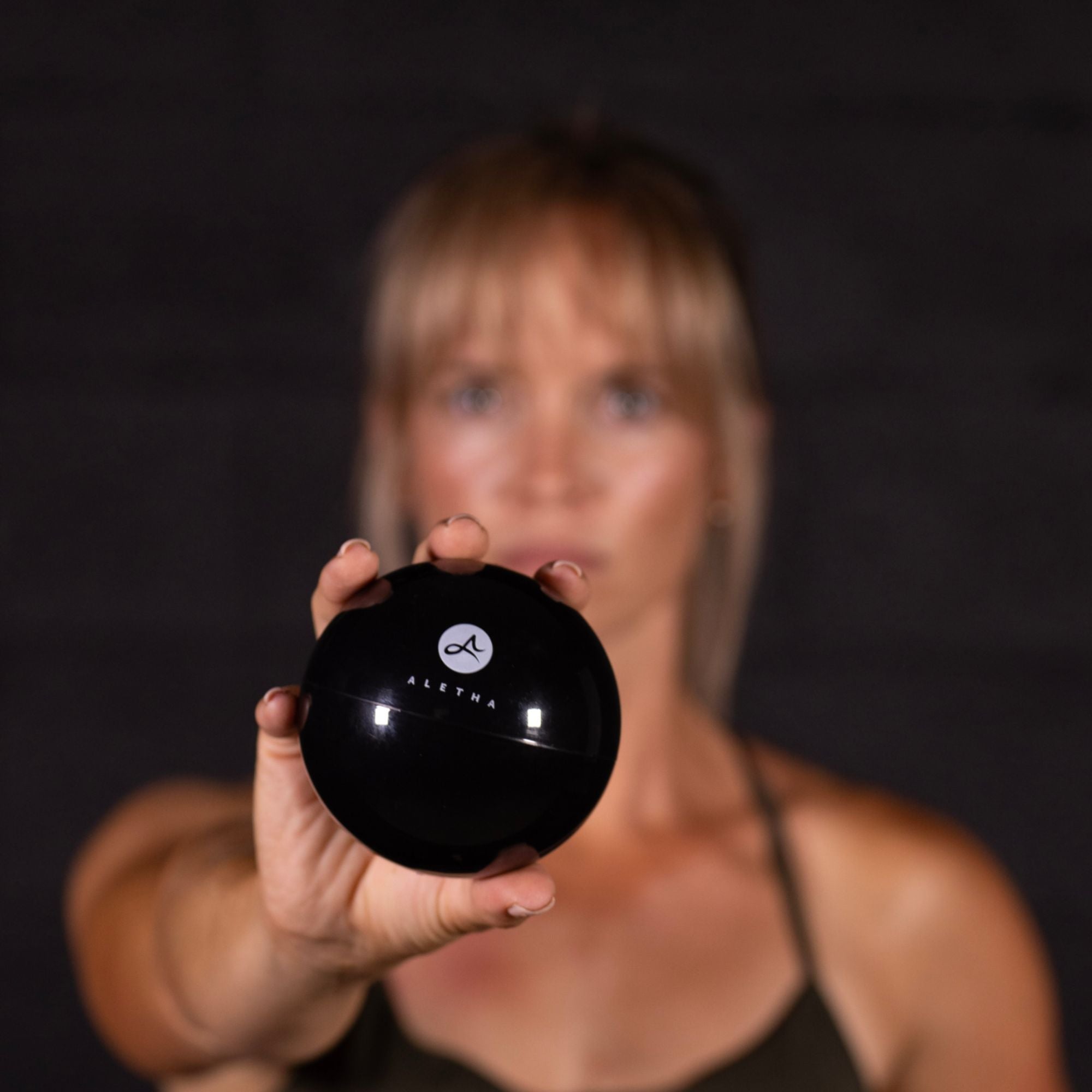 Aletha Inc - BALL_2BLK Hand-Held Massage Ball Aletha® 4 Inch Diameter