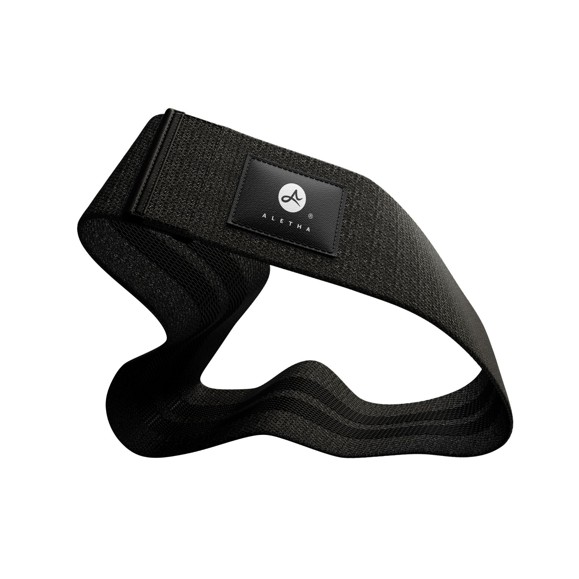 Aletha Inc - HEB_1BLK Exercise Resistance Band Aletha® Black 3-1/5 X 15 Inch Medium Resistance