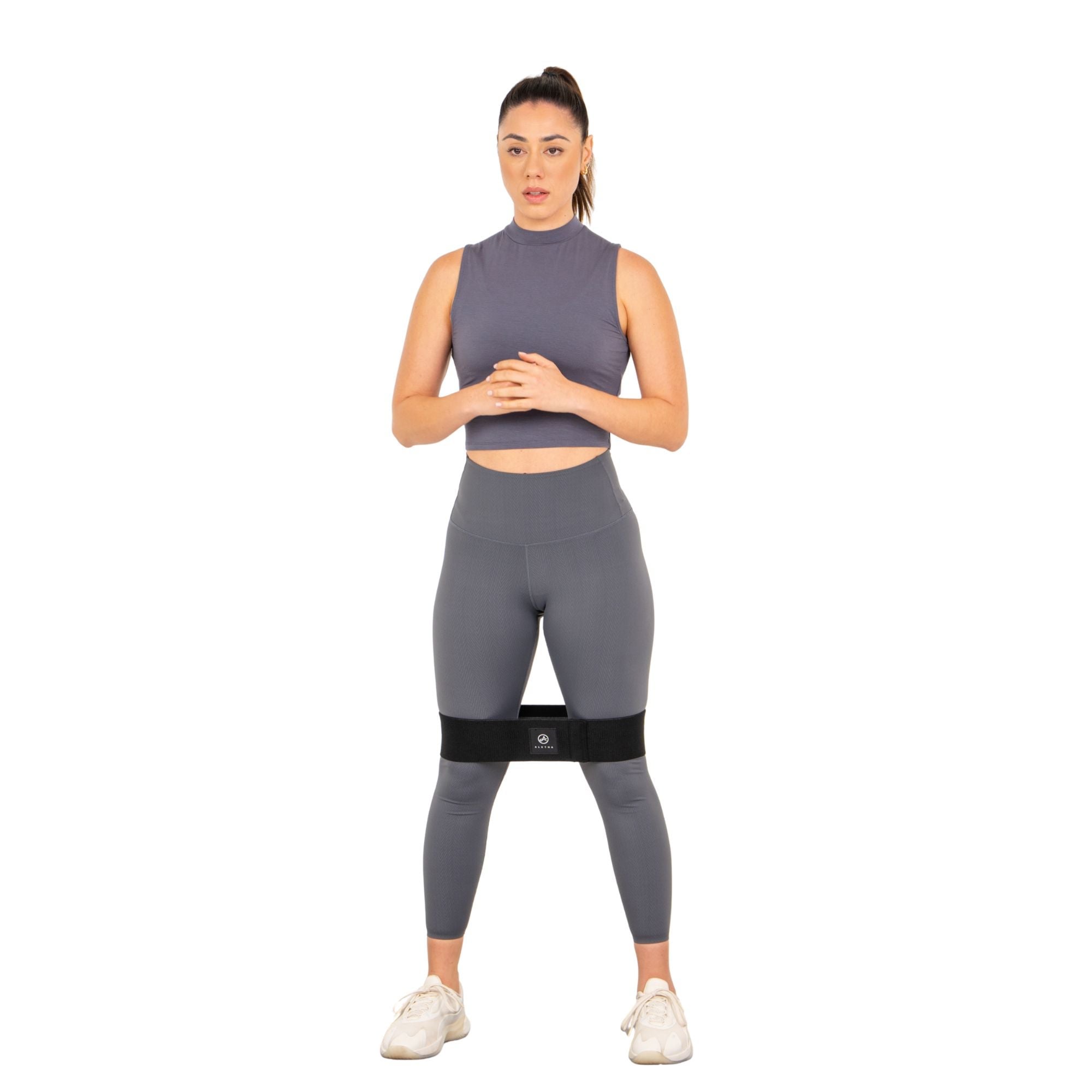 Aletha Inc - HEB_1BLK Exercise Resistance Band Aletha® Black 3-1/5 X 15 Inch Medium Resistance