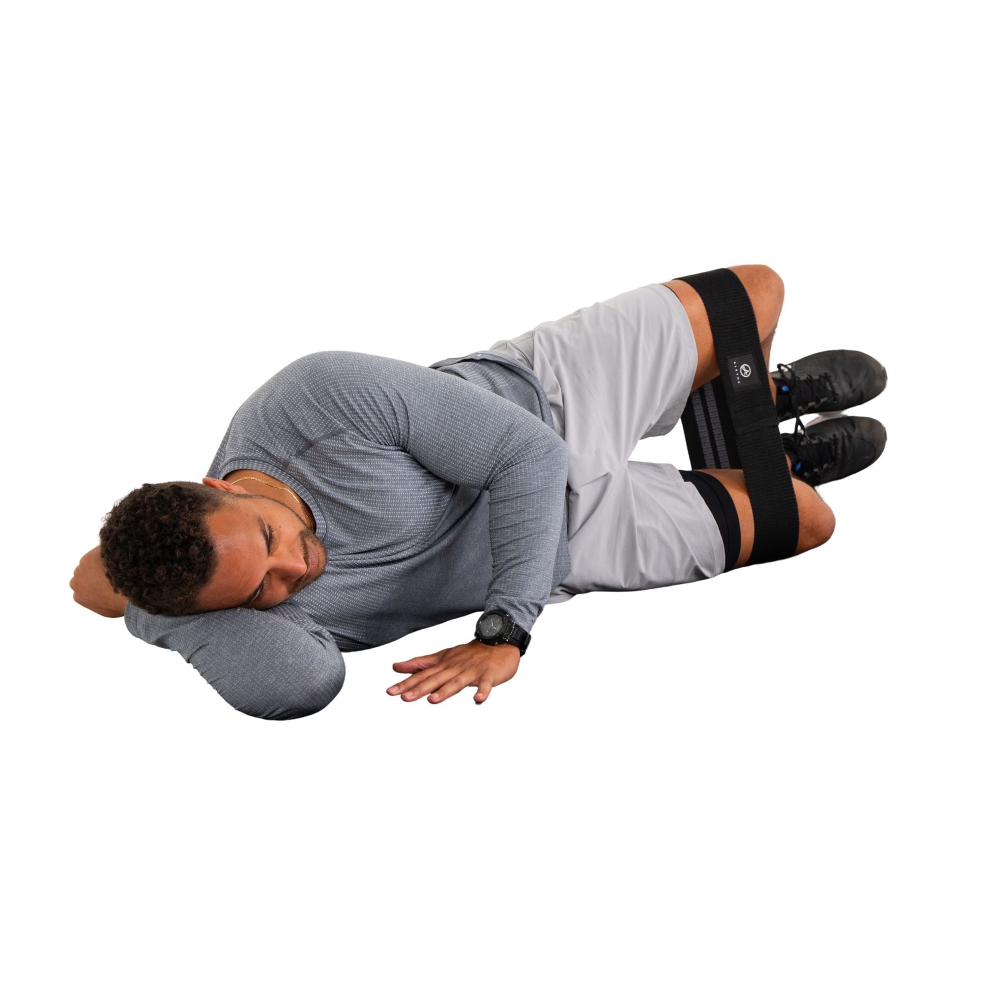 Aletha Inc - HEB_1BLK Exercise Resistance Band Aletha® Black 3-1/5 X 15 Inch Medium Resistance