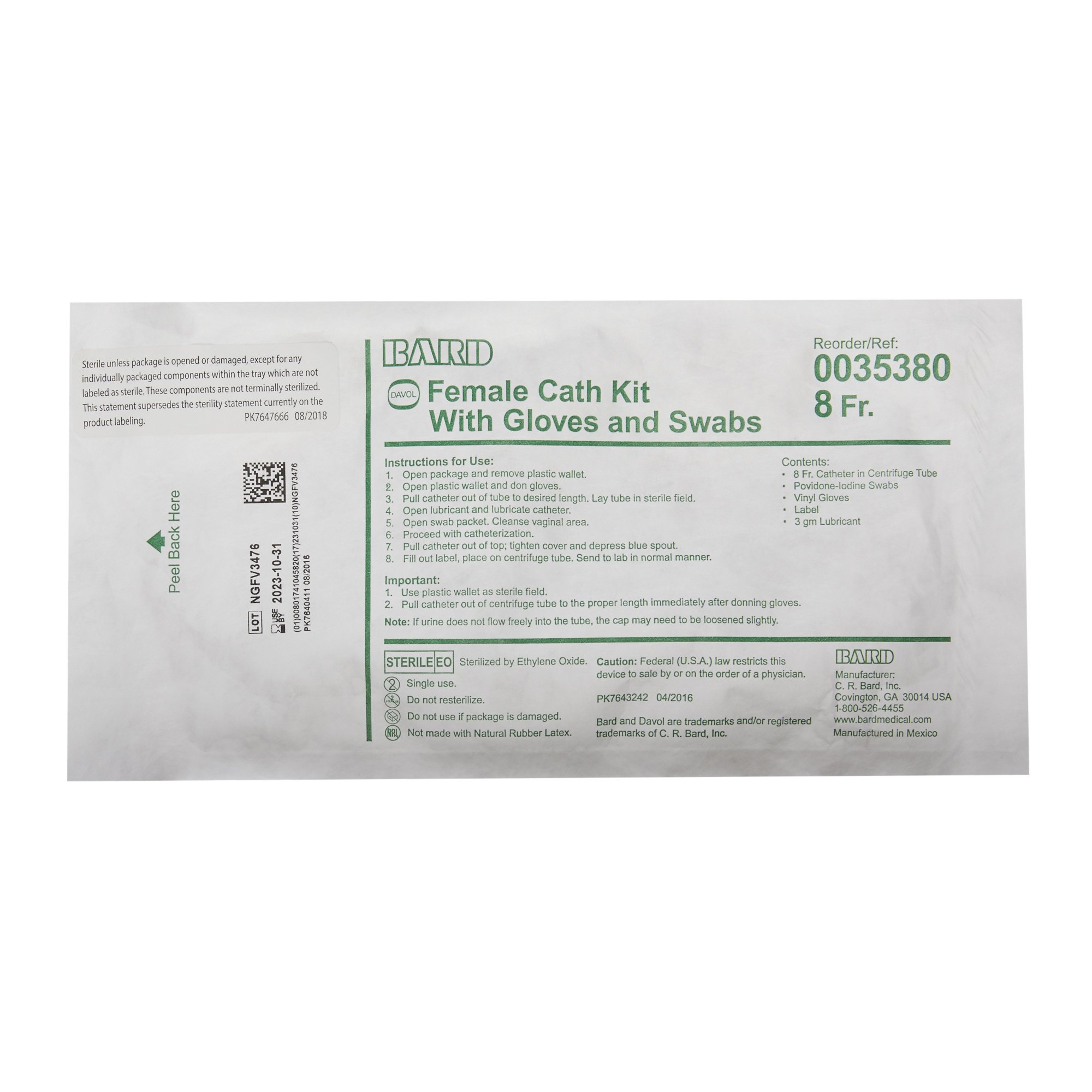 Bard - 0035380 Bard Urine Specimen Collection Kit