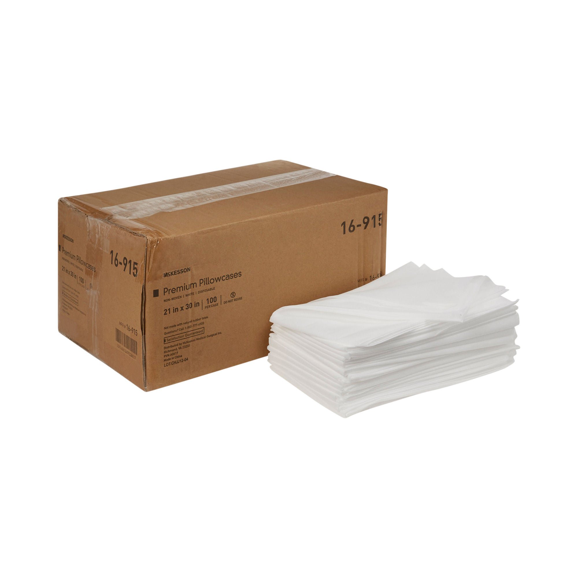 McKesson Brand - 16-915 McKesson White Nonwoven Pillowcase