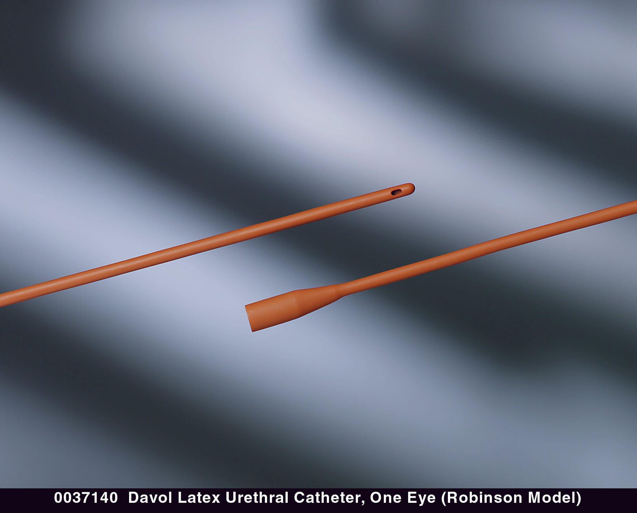 Bard - 0037100 Urethral Catheter Davol® Robinson Tip Red Rubber 10 Fr. 16 Inch Length