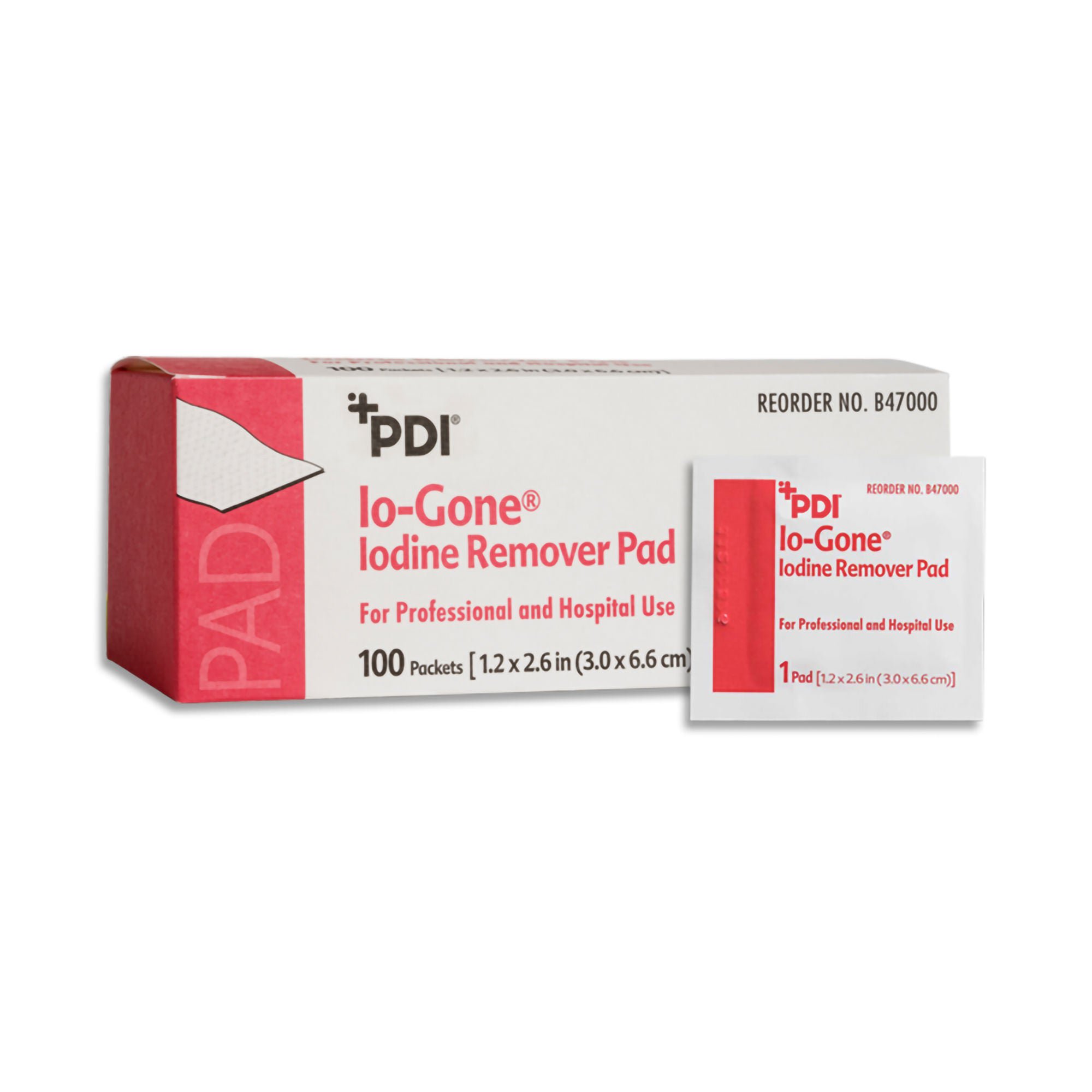 Professional Disposables - B47000 Io-Gone Iodine Removal Wipe