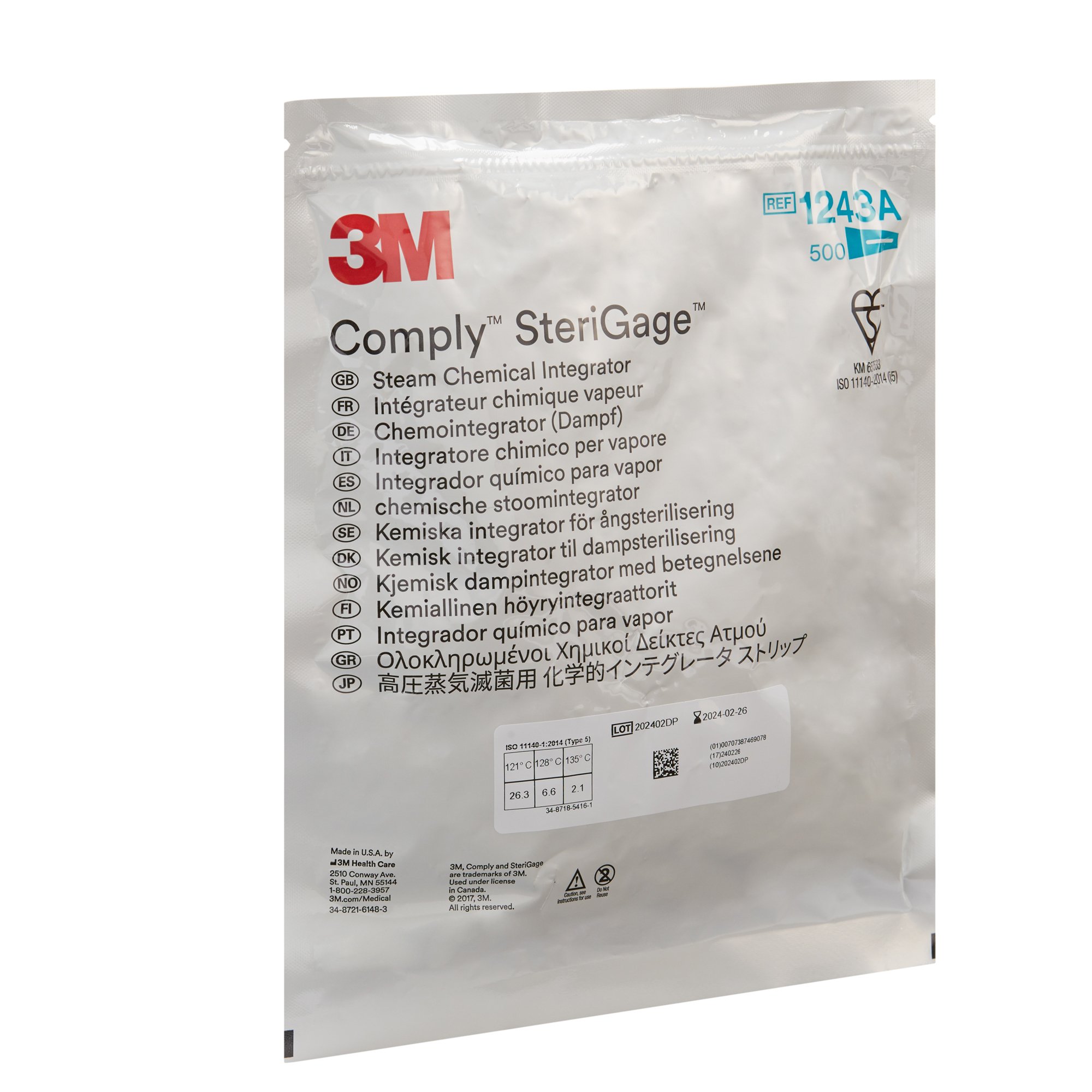 Solventum Corporation - 1243A 3M™ Comply™ SteriGage Chemical Integrator