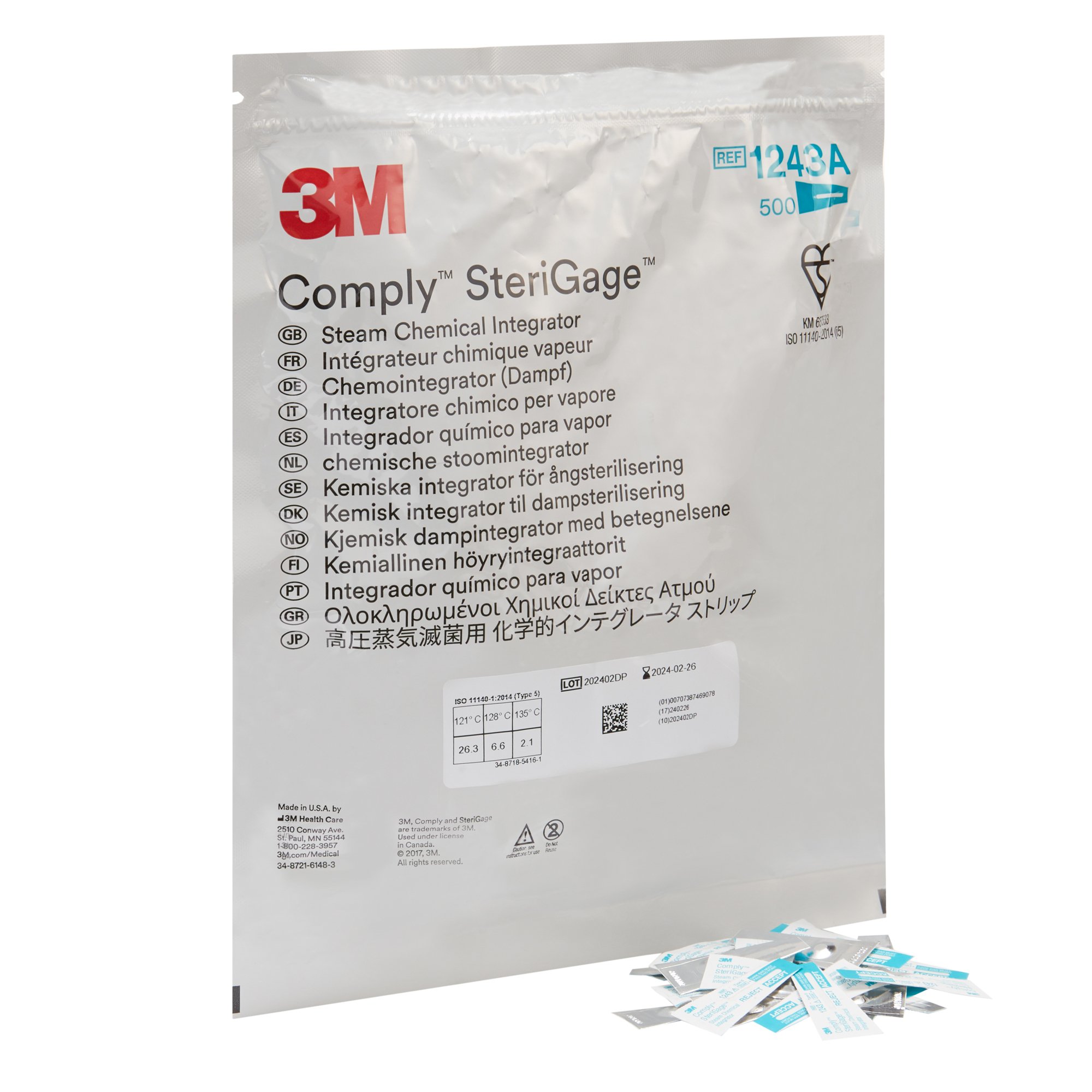 Solventum Corporation - 1243A 3M™ Comply™ SteriGage Chemical Integrator