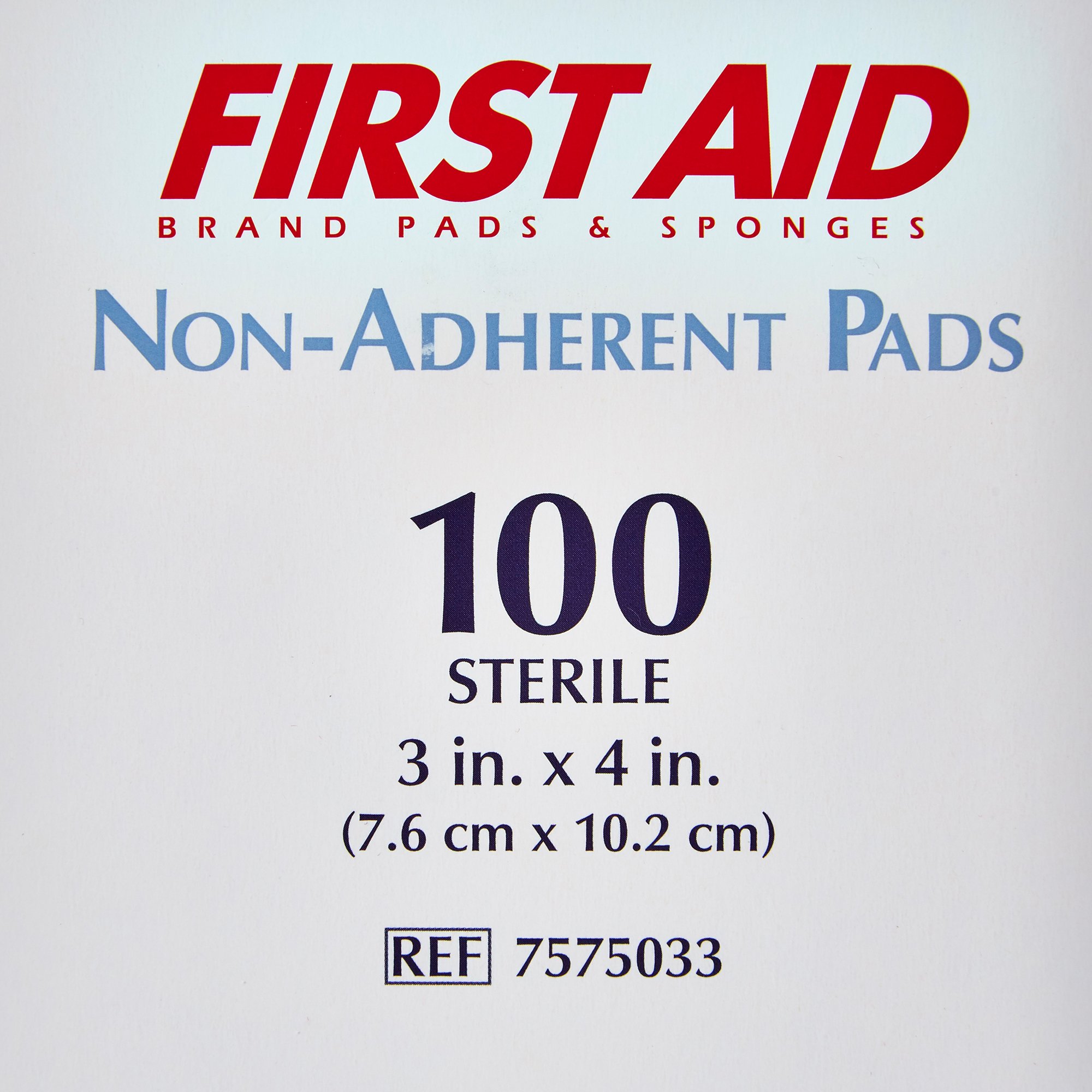 Dukal 7575033 - American® White Cross Nonadherent Dressing, 3 x 4 Inch - 1/Each, 100/Box, 1200/Case