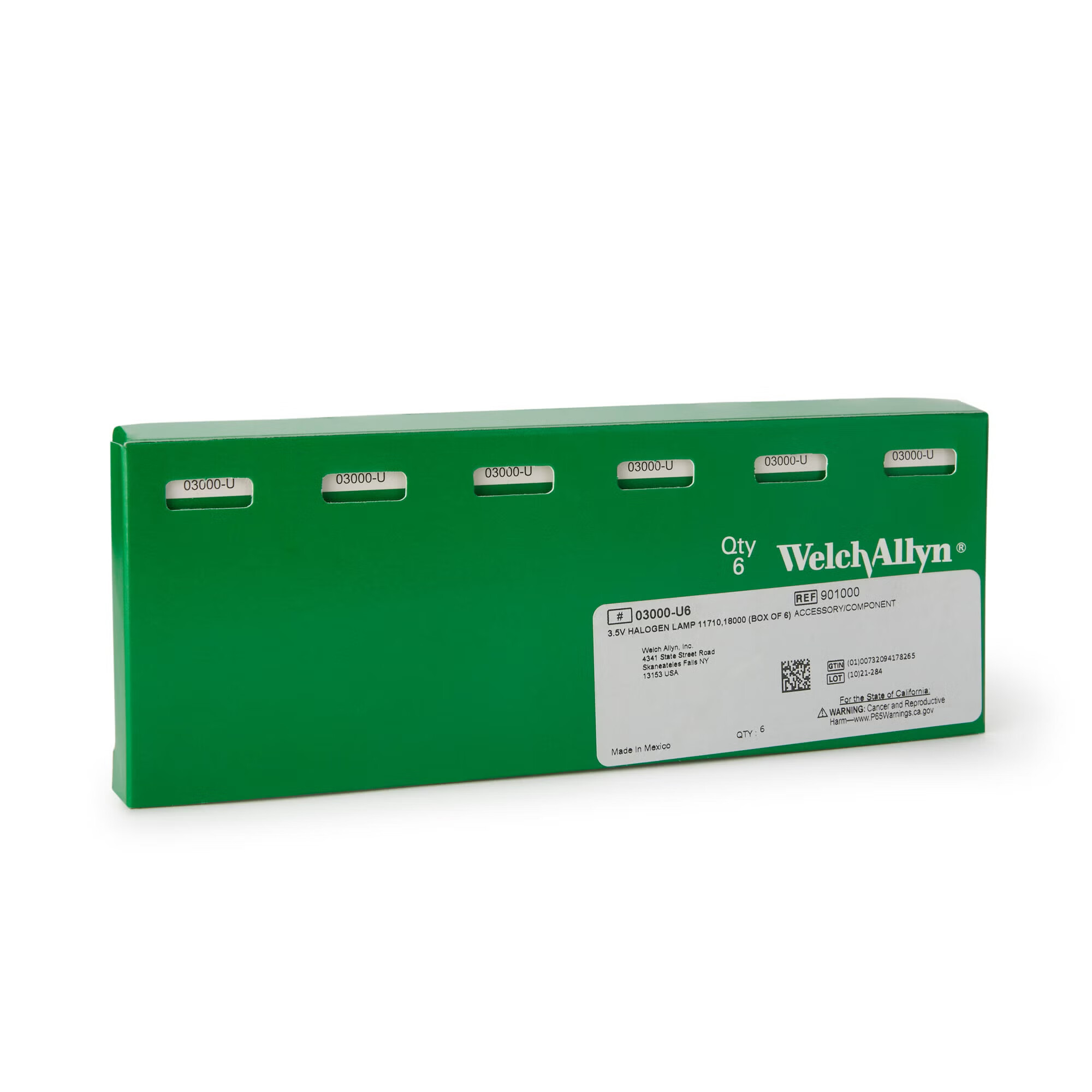 Welch Allyn - 03000-U6 Ophthalmoscope Replacement Bulb Welch Allyn® Halogen 3.5 Volt 2.5 Watt