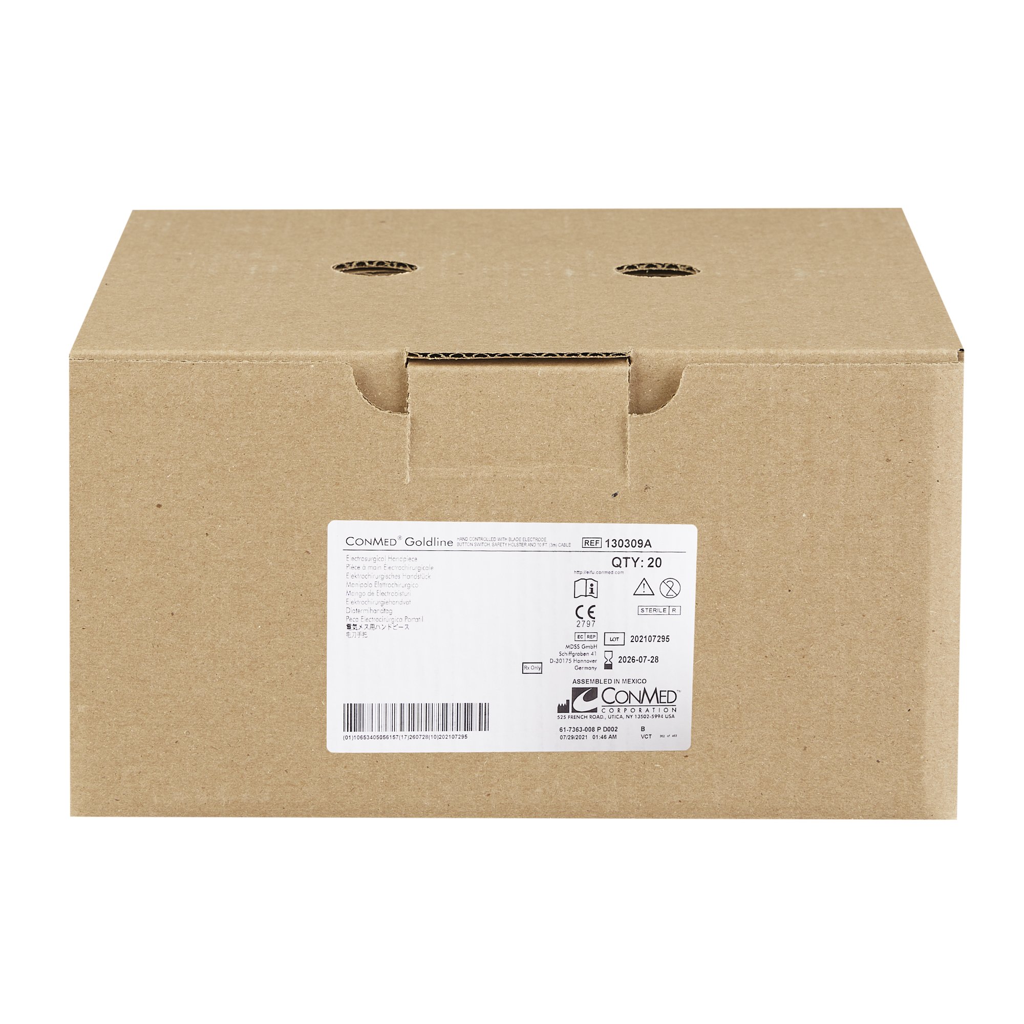 Conmed 130309A - GoldLine® Electrosurgical Pencil - 1/Each, 40/Case