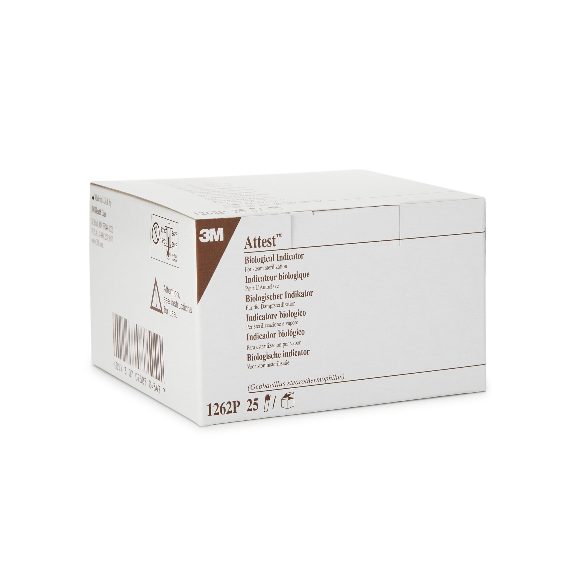Solventum Corporation 1262P - 3M™ Attest™ Sterilization Biological Indicator Vial - 25/Box, 100/Case