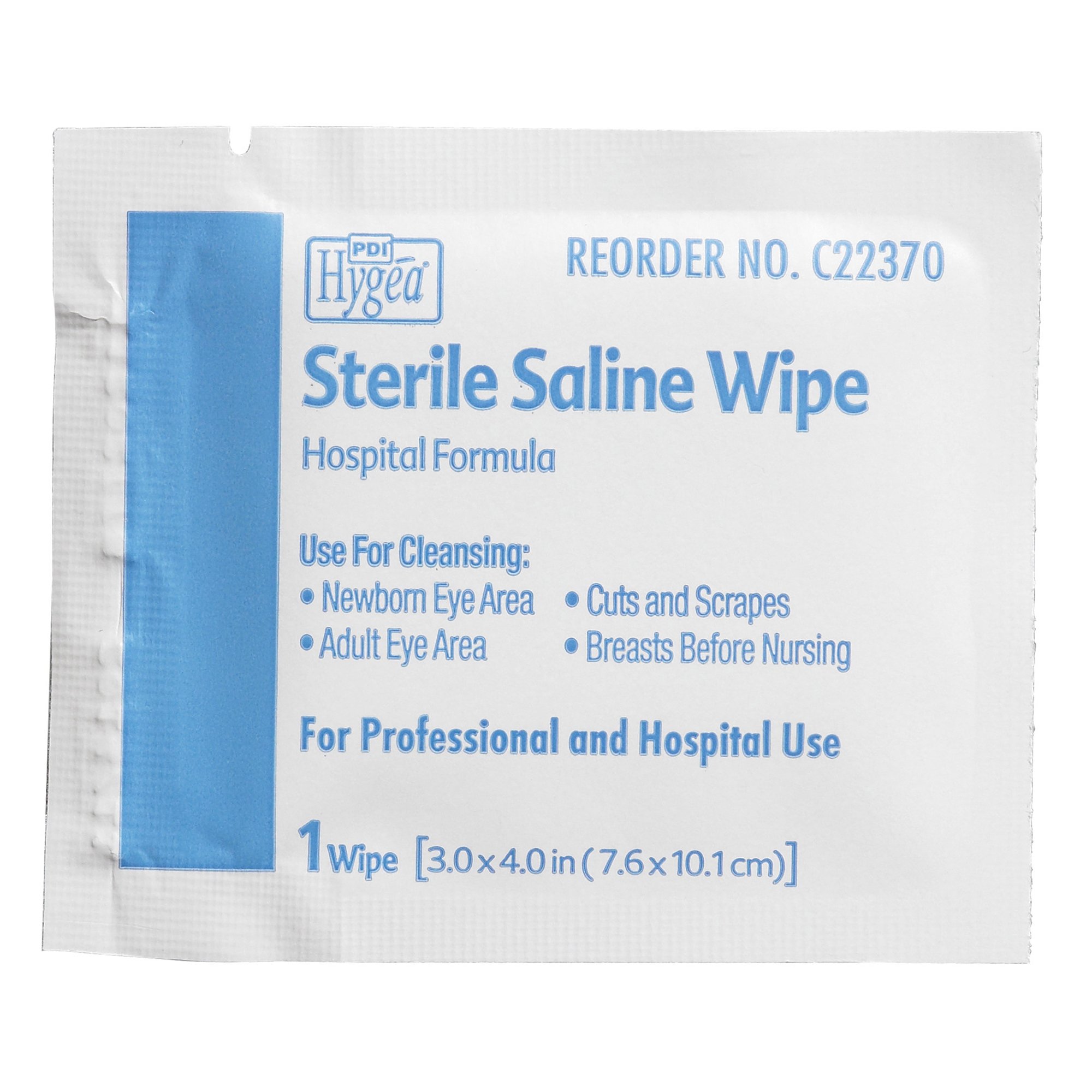 Hygea Saline Cleansing Towelette C22370 by Professional Disposables