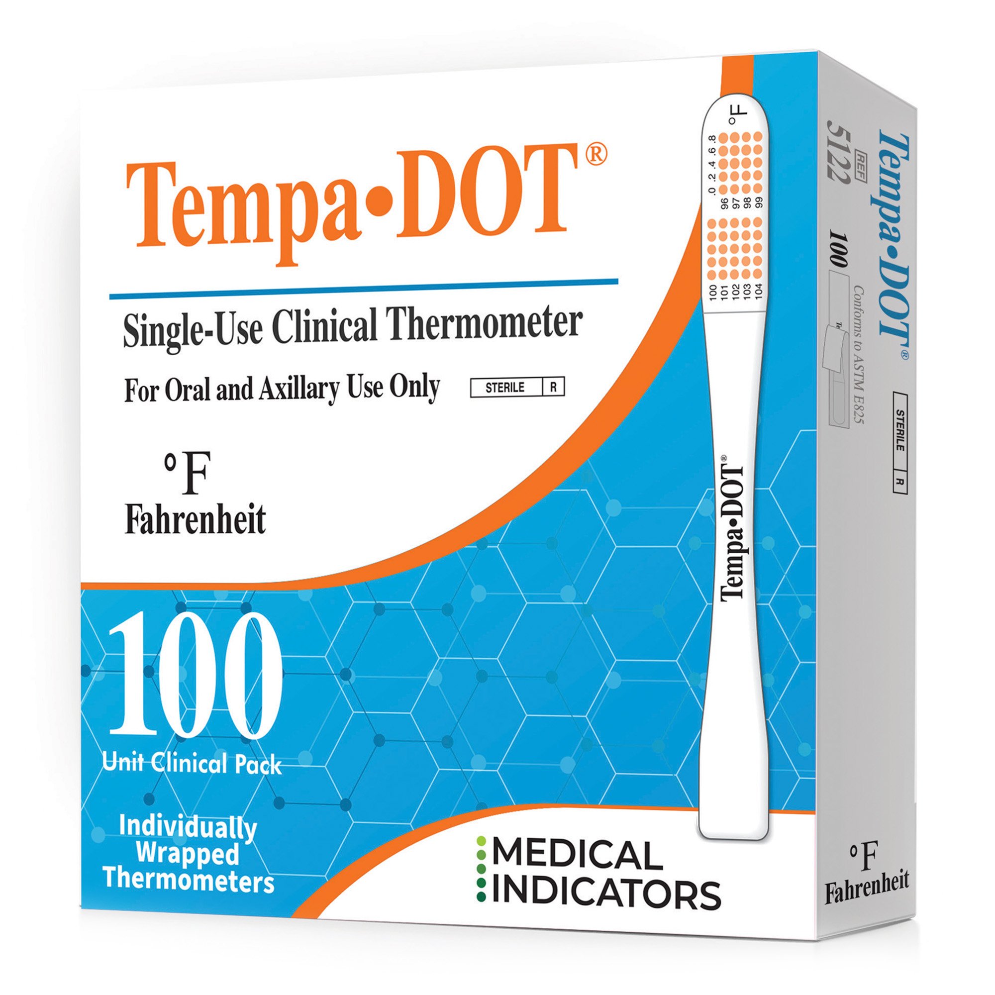 Medical Indicators - 5122 Medical Indicators Tempa·DOT™ Oral / Axillary Thermometer