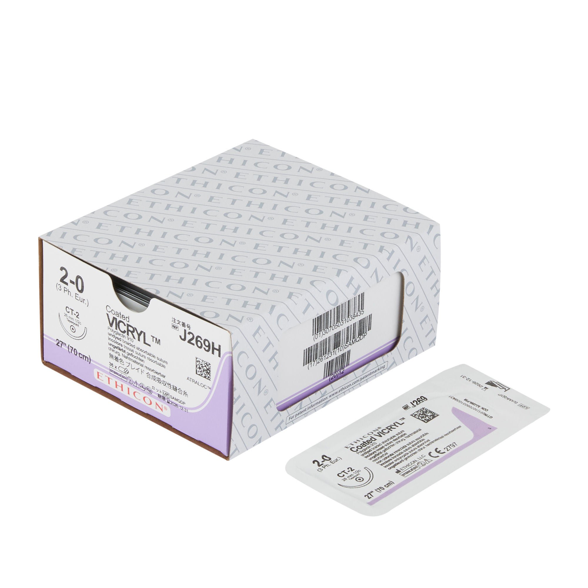 J & J Healthcare Systems - J269H Coated Vicryl™ Suture with Needle