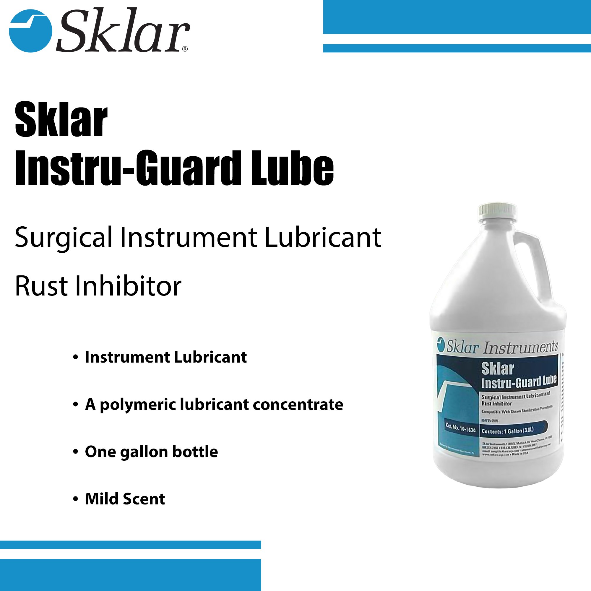 Sklar 10-1635 - Instru-Guard™ Lube Instrument Lubricant / Rust Inhibitor - 1/Gallon, 4/Case