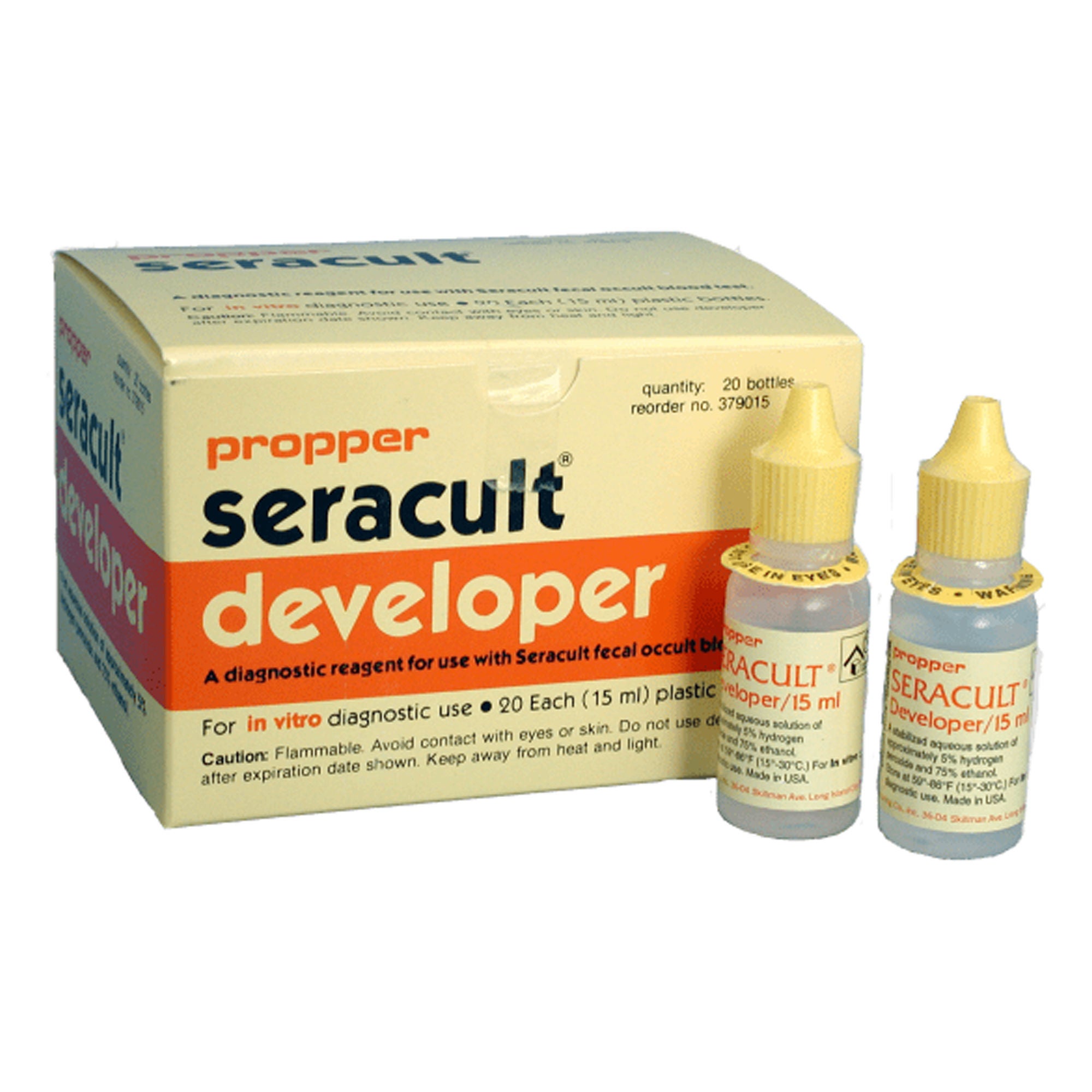 Propper Manufacturing - 37100100 Cancer Screening Test Kit Seracult® Fecal Occult Blood Test (FOBT) 100 Tests CLIA Waived