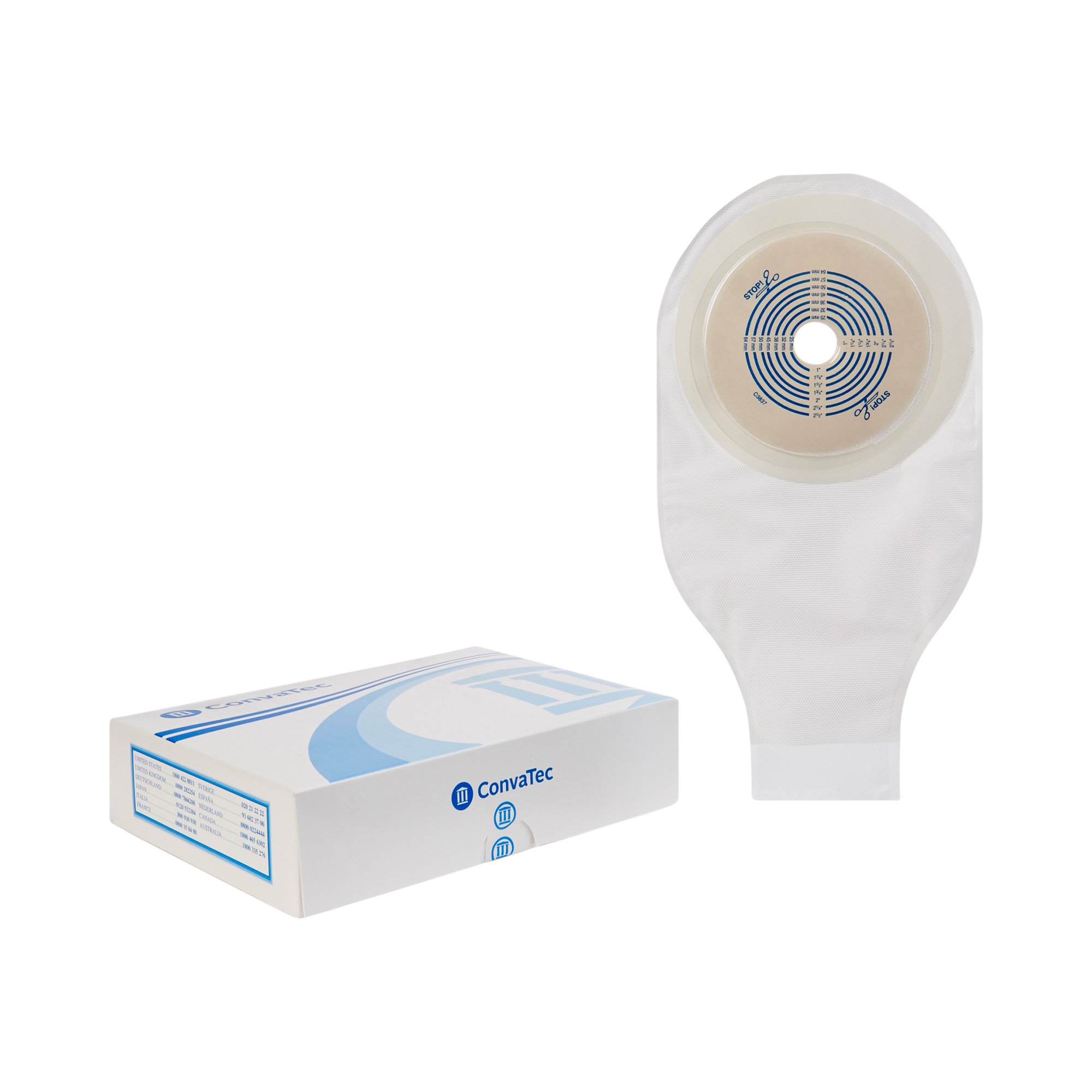 ConvaTec - 022771 ActiveLife® One-Piece Transparent Colostomy Pouch