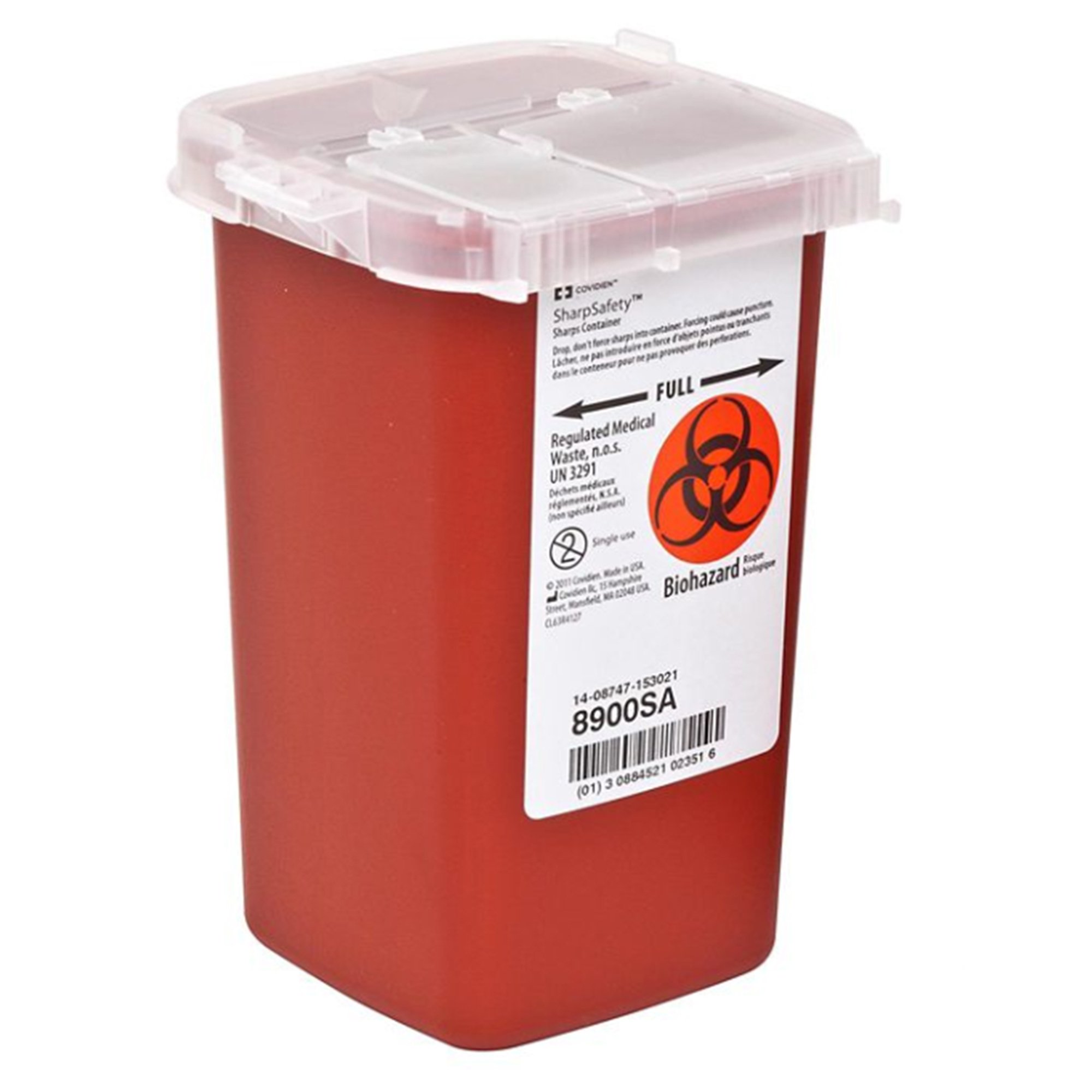 Cardinal - 8900SA SharpSafety™ Phlebotomy Sharps Container