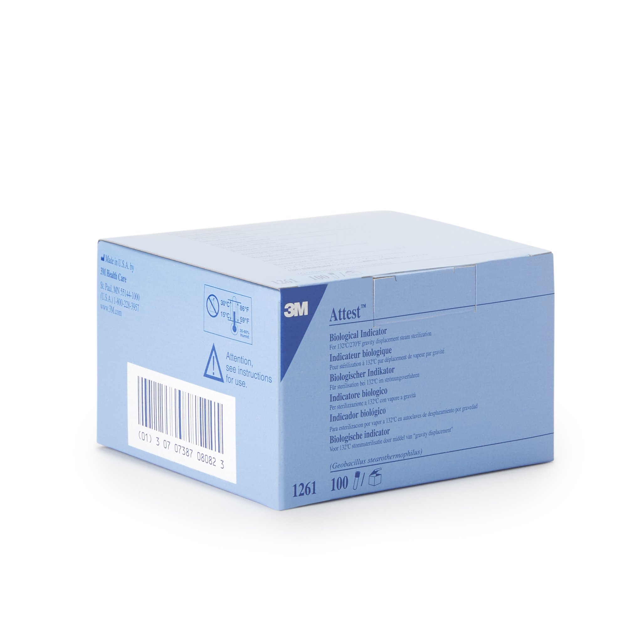 Solventum Corporation 1261 - 3M™ Attest™ Sterilization Biological Indicator Vial - 100/Box, 400/Case