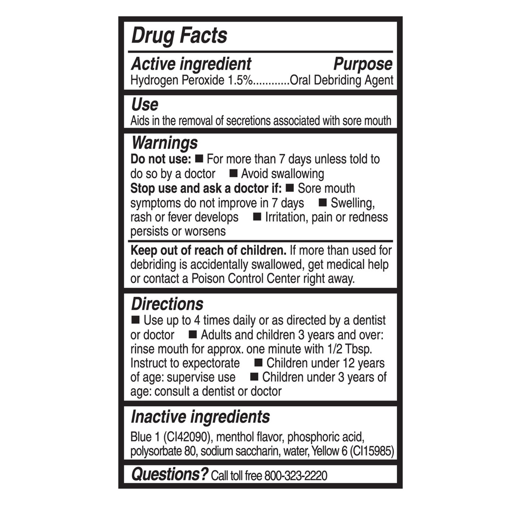Sage Products - 6065 Toothette® Perox-A-Mint® Solution