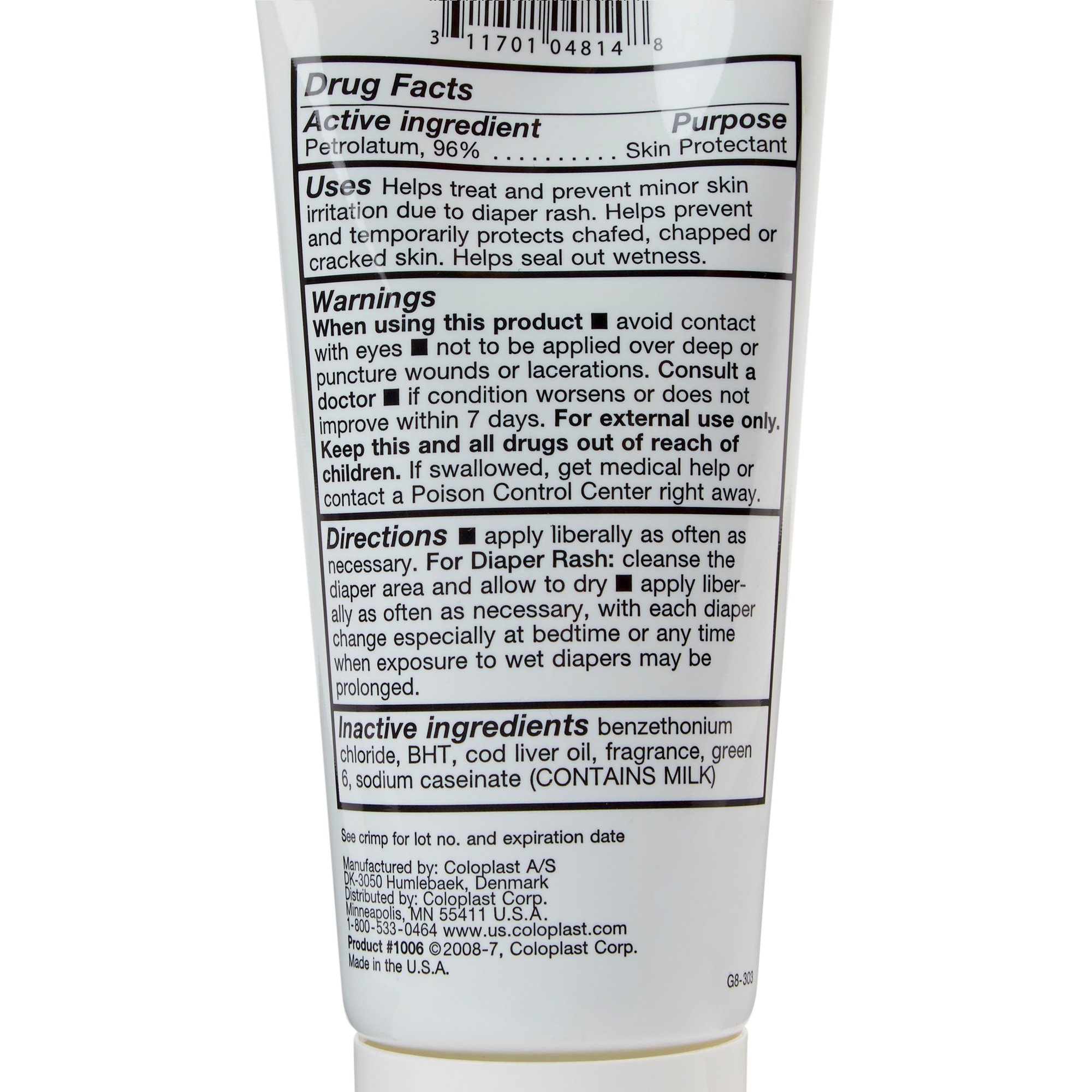 Medline COI1006 - Baza® Clear Moisture Barrier Ointment, CHG Compatible, Scented, 5-ounce tube - 1/Each, 12/Case