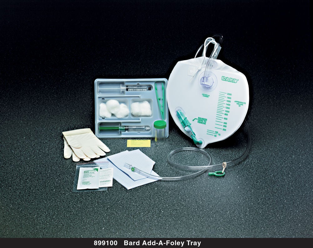Bard - 899100 Catheter Insertion Tray Bard® Add-A-Foley Foley Without Catheter Without Balloon Without Catheter