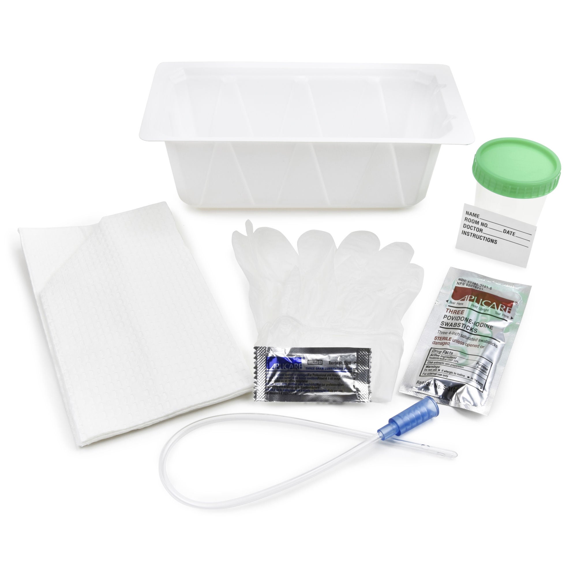 McKesson Brand - 37-231 Intermittent Catheter Tray McKesson Urethral 14 Fr. Without Balloon Plastic