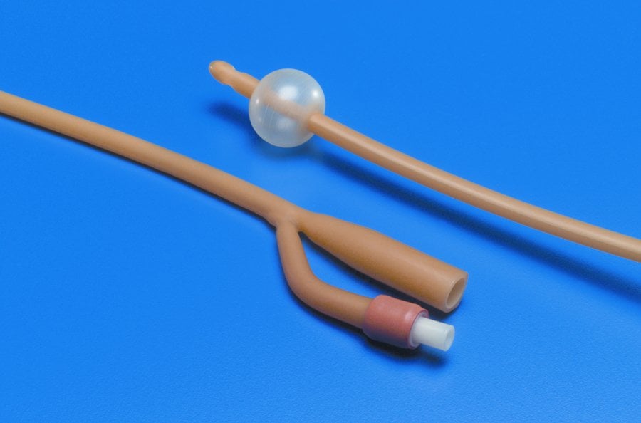 Cardinal 3607- - Dover™ Latex Foley Catheter, 18 Fr., 30 cc - 1/Each, 10/Carton