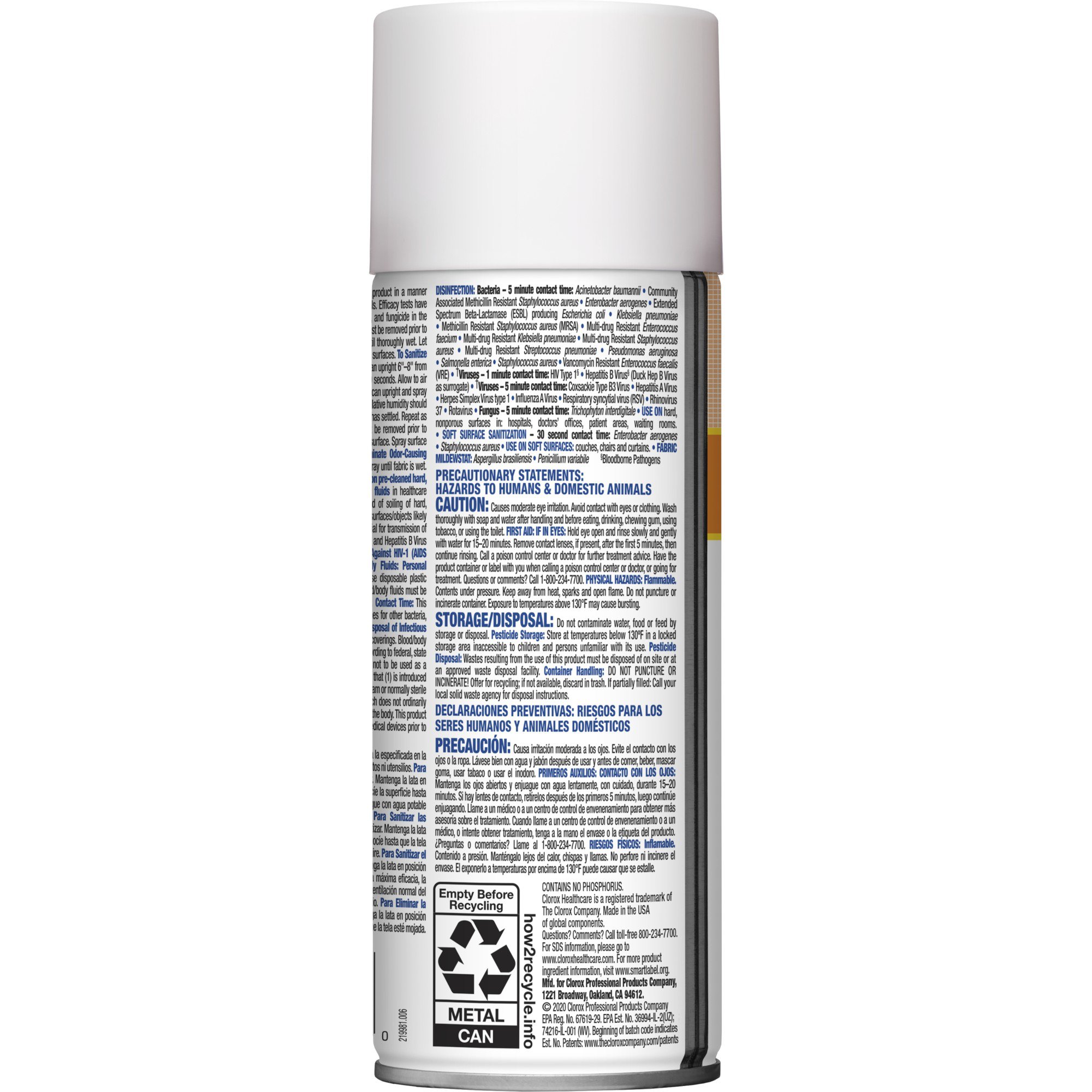 The Clorox Company 49100 - Clorox Healthcare® Citrace® Hospital Disinfectant & Sanitizer, Citrus Scent - 1/Each, 12/Case