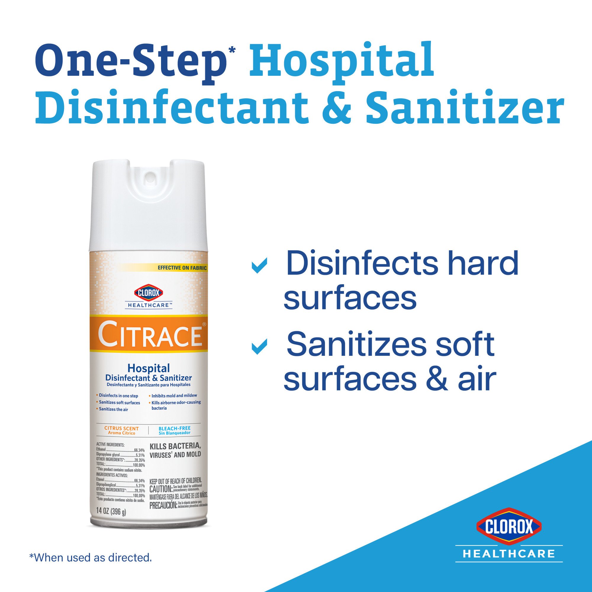 Clorox Healthcare Citrace Hospital Surface Disinfectant / Sanitizer 49100 by The Clorox