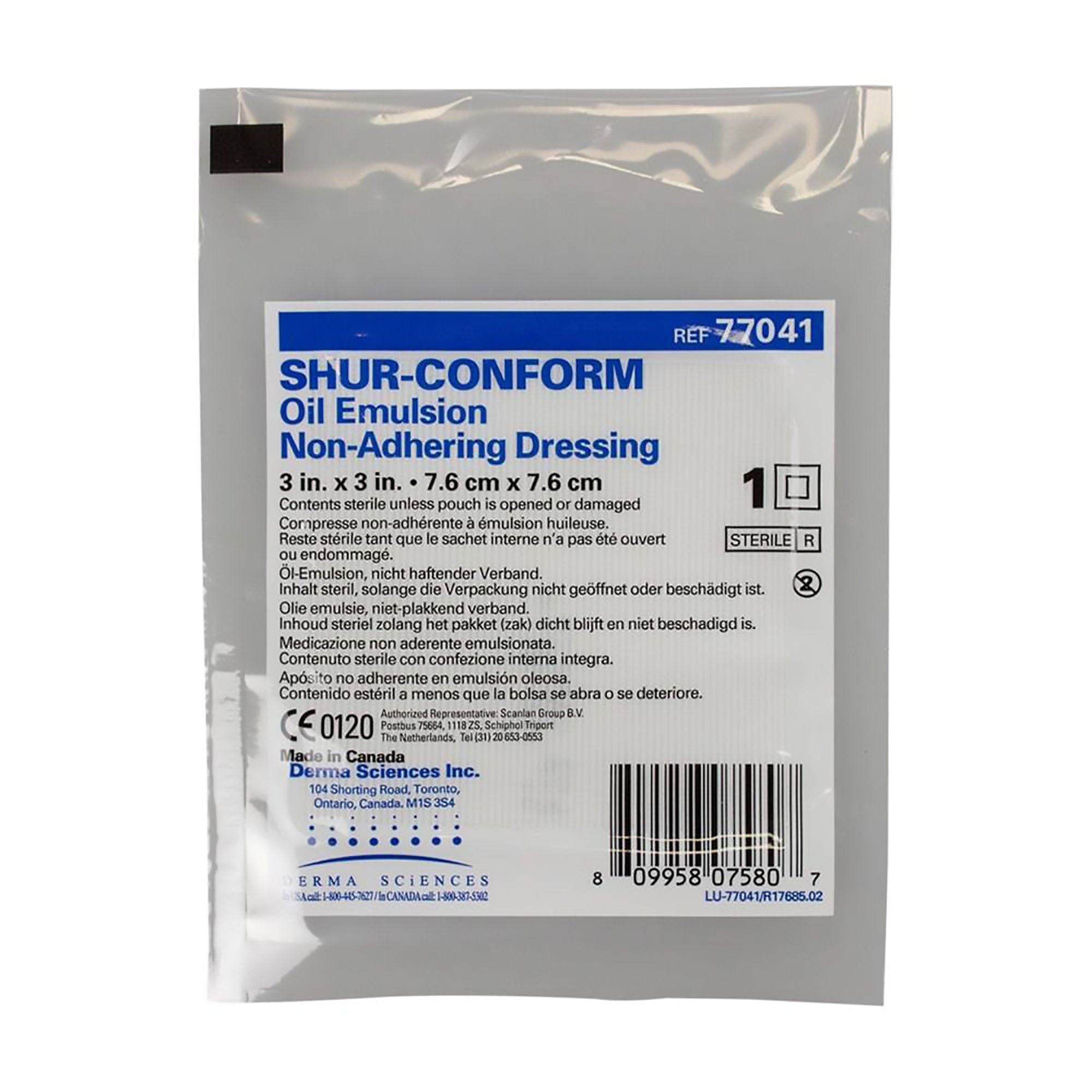 Gentell - DKC77041 Shur-Conform® Oil Emulsion Impregnated Dressing