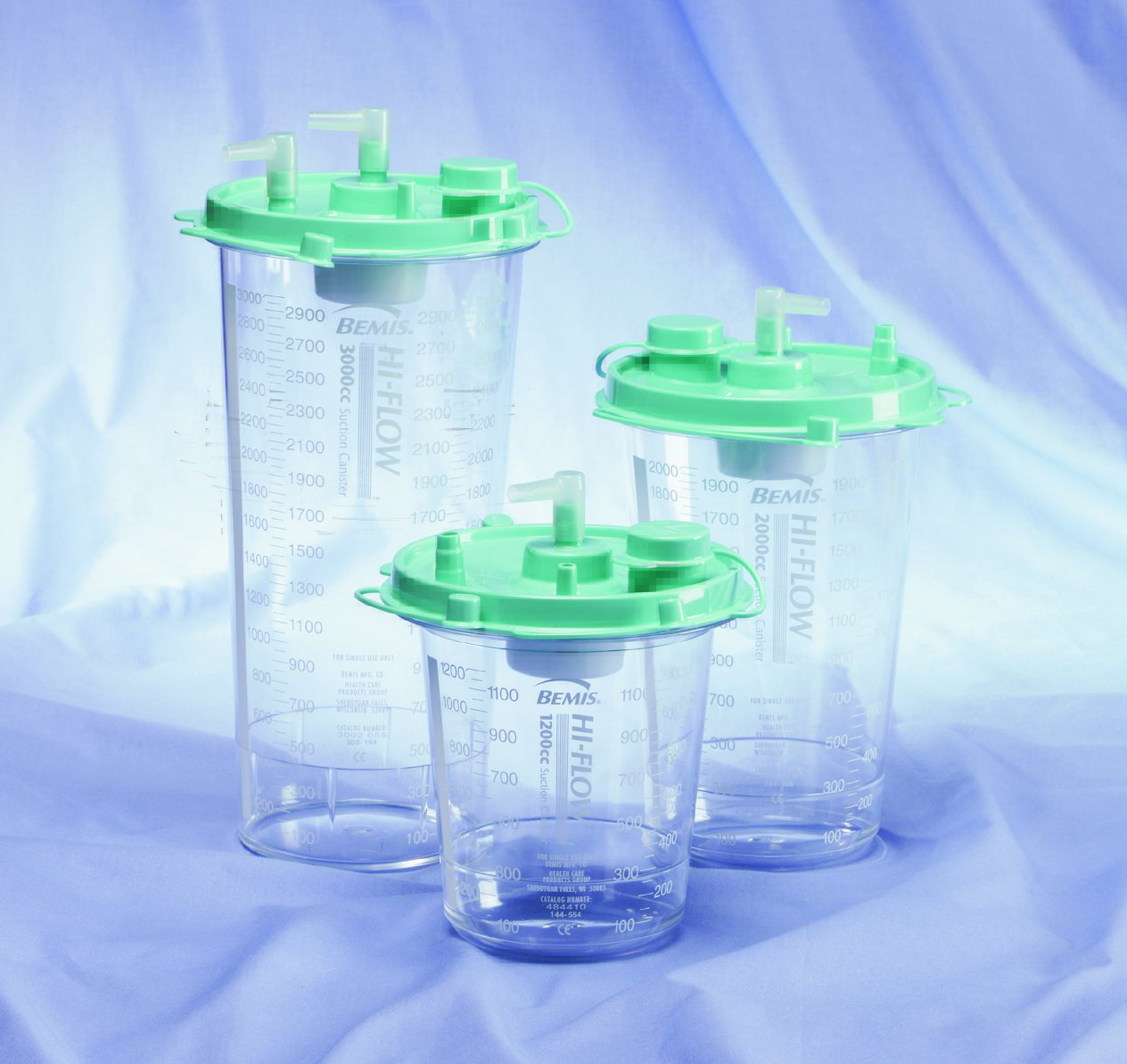 Bemis Healthcare 494410 - Hi-Flow™ Rigid Suction Canister for use with Bemis Quick-Drain™ Systems, 2000 mL - 1/Each, 48/Case
