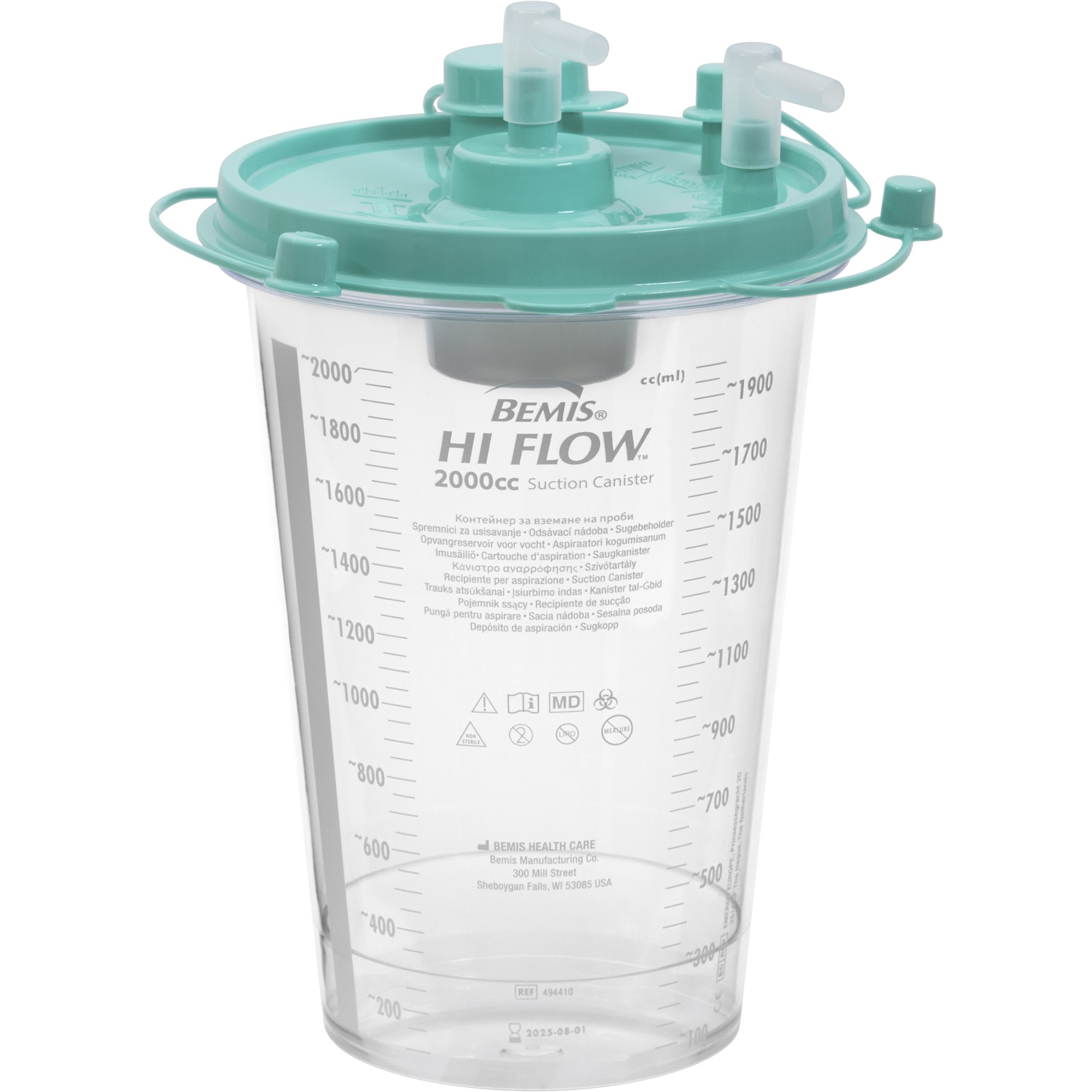 Bemis Healthcare - 494410 Hi-Flow™ Rigid Suction Canister for use with Bemis Quick-Drain™ Systems