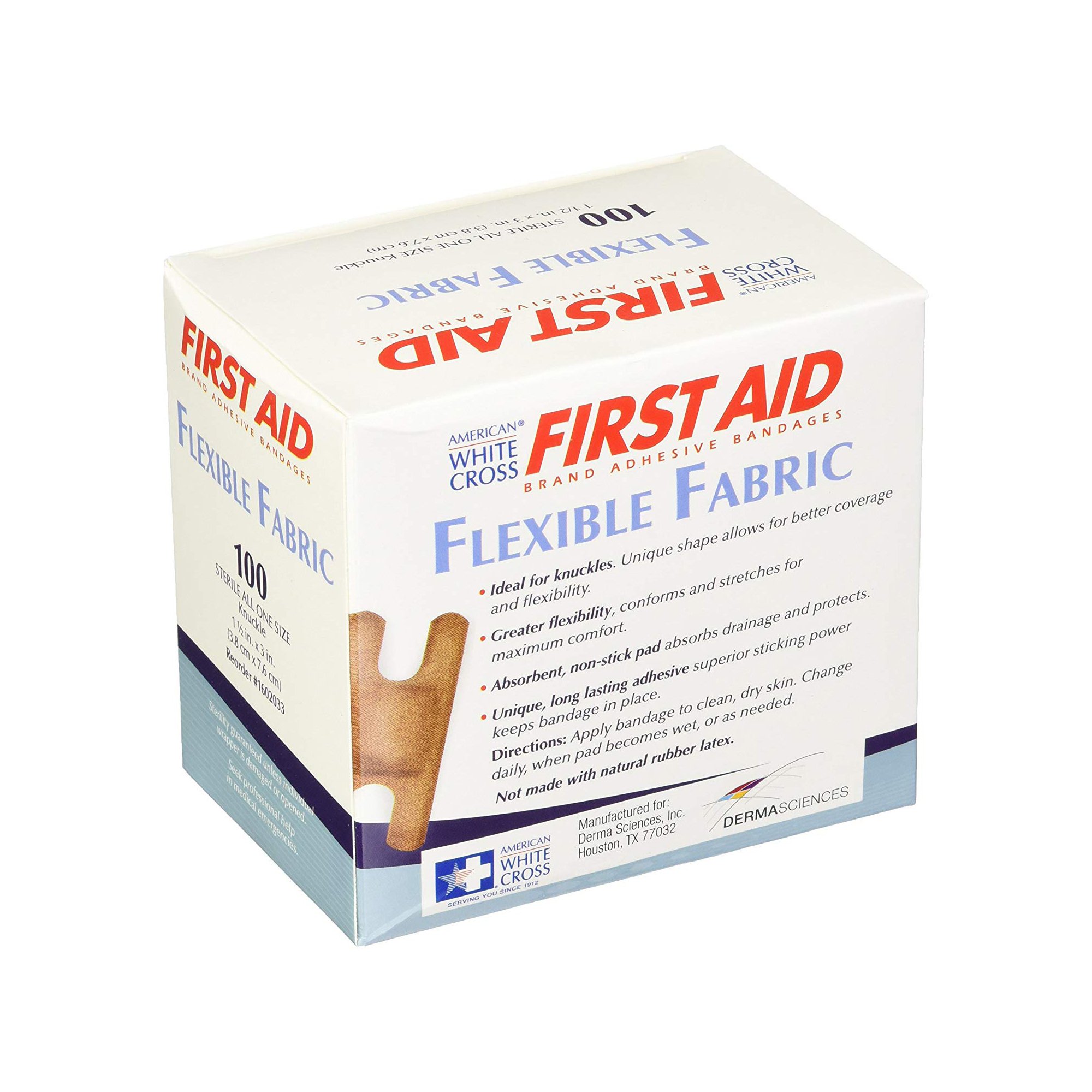 American White Cross First Aid Adhesive Strip 1602033 by Dukal
