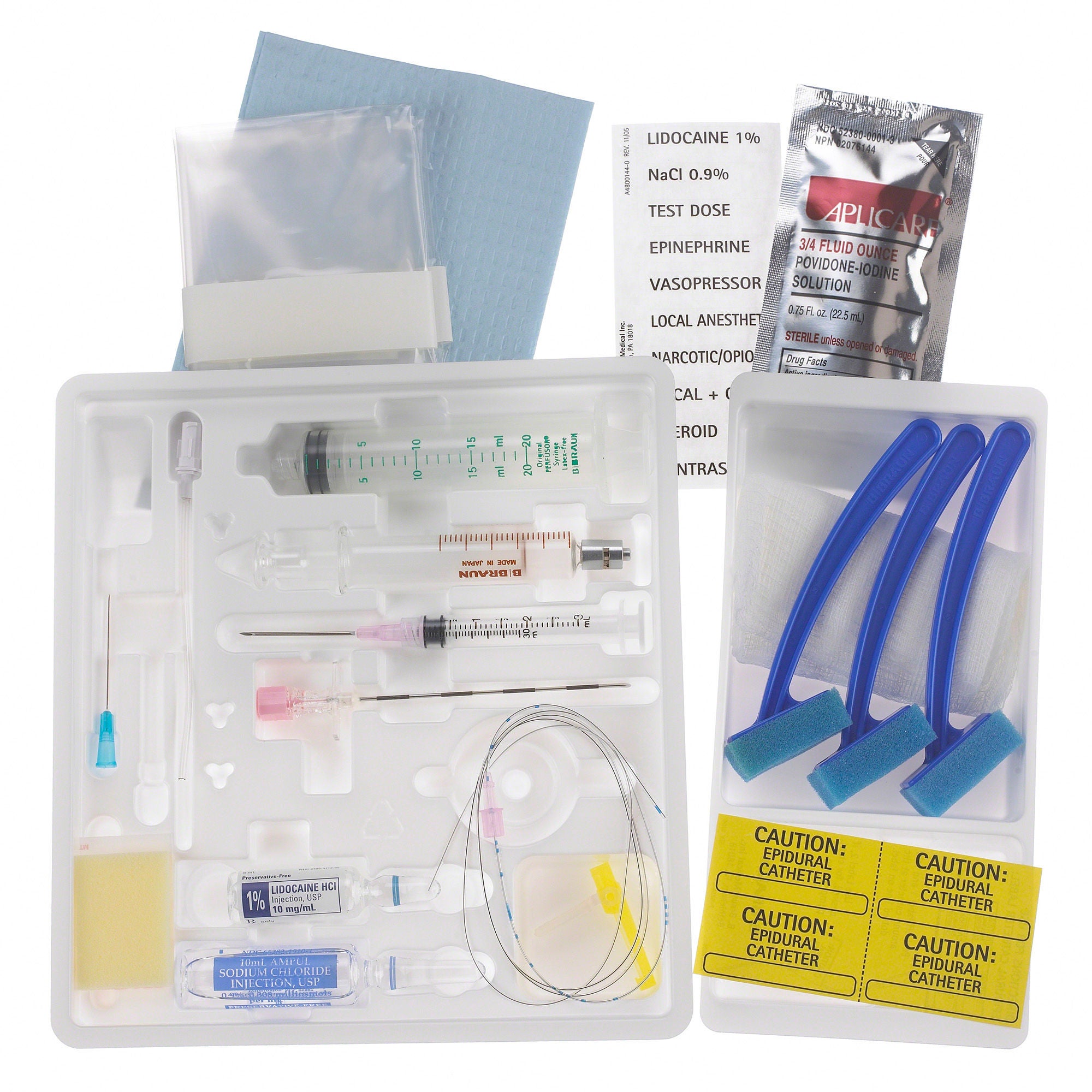 B. Braun - 332220 Epidural Tray Perifix® Continuous Tuohy Schliff / Winged 18 Gauge 3-1/2 Inch