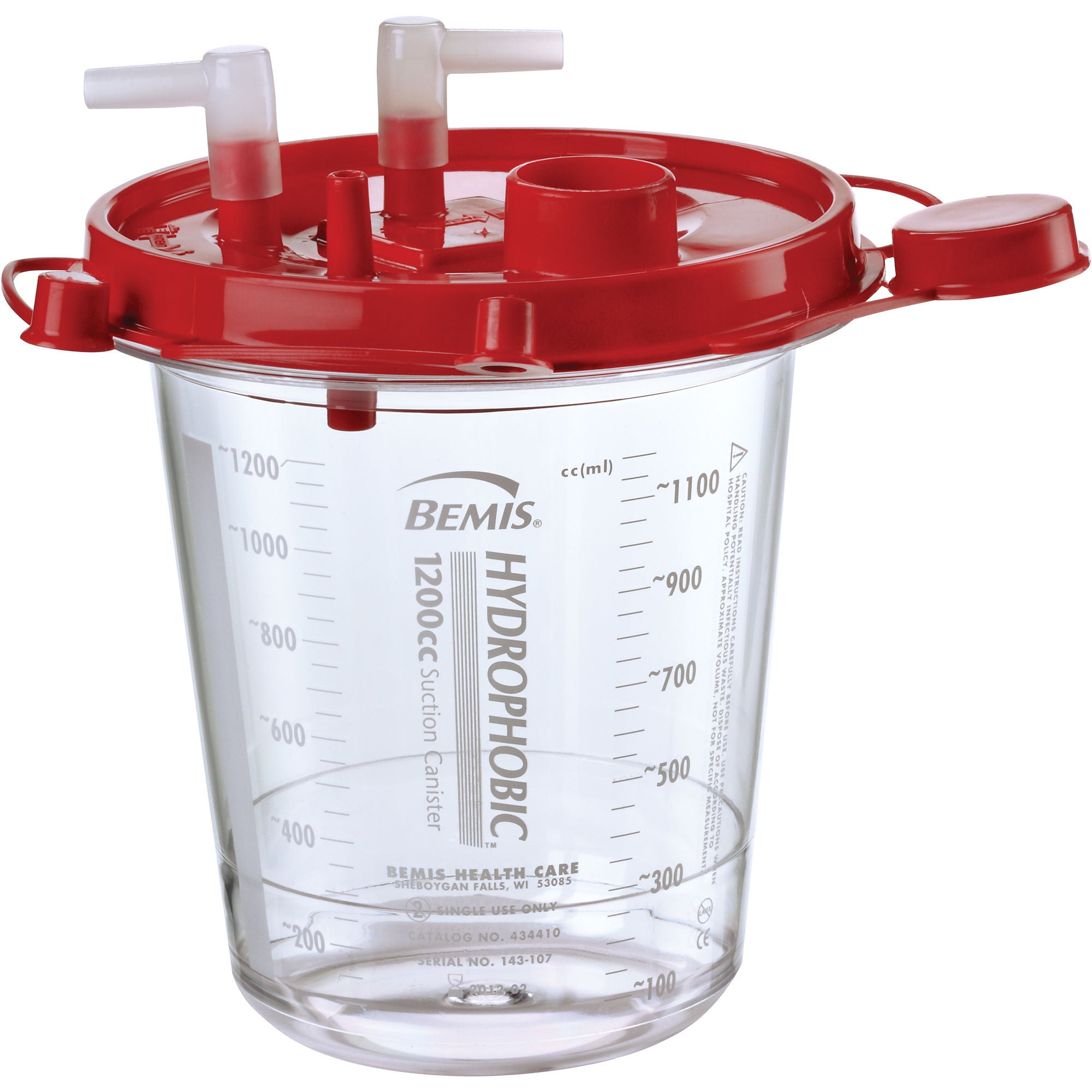 Bemis Healthcare - 434410 Hi-Flow™ Rigid Suction Canister for use with Bemis Quick-Drain™ Systems
