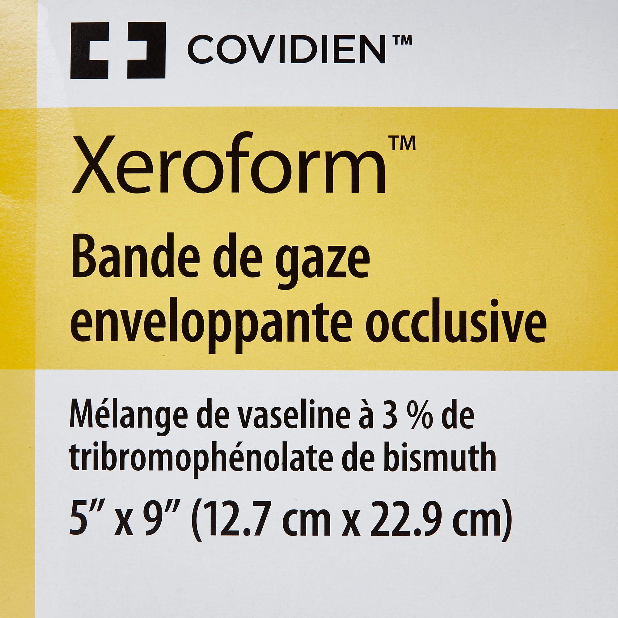 Cardinal 8884431605 - Xeroform™ Occlusive Petrolatum Impregnated Dressing, 5 x 9 inch - 1/Each, 50/Box, 200/Case