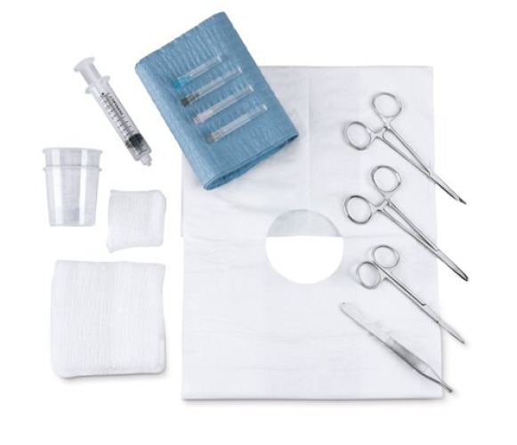 Medical Action Industries - 61281 One Time Laceration Tray
