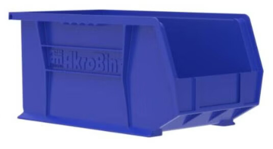 Akro-Mils - 30239BLUE Storage Bin AkroBins® Blue Plastic 7 X 8-1/4 X 10-3/4 Inch