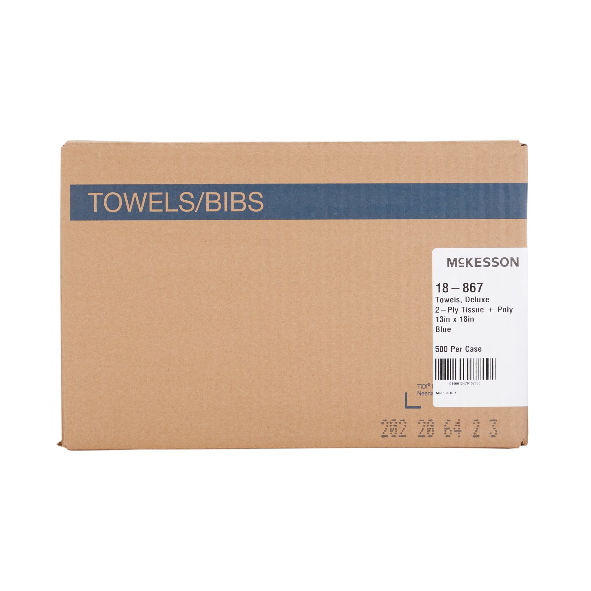McKesson Brand - 18-867 McKesson Nonsterile Blue Procedure Towels