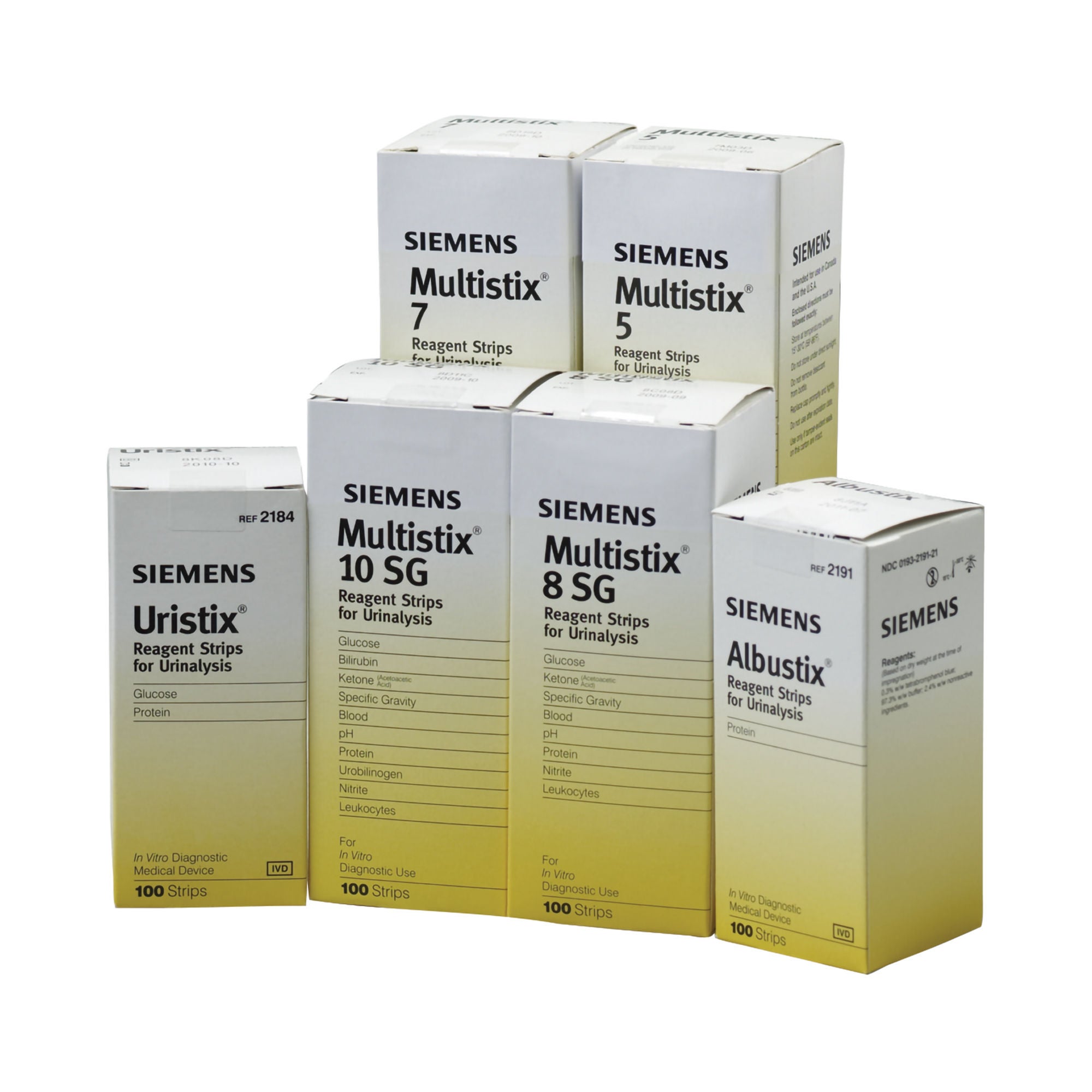 Siemens - 10326145 Multistix® Urinalysis Reagent Strips for General Chemistry tests
