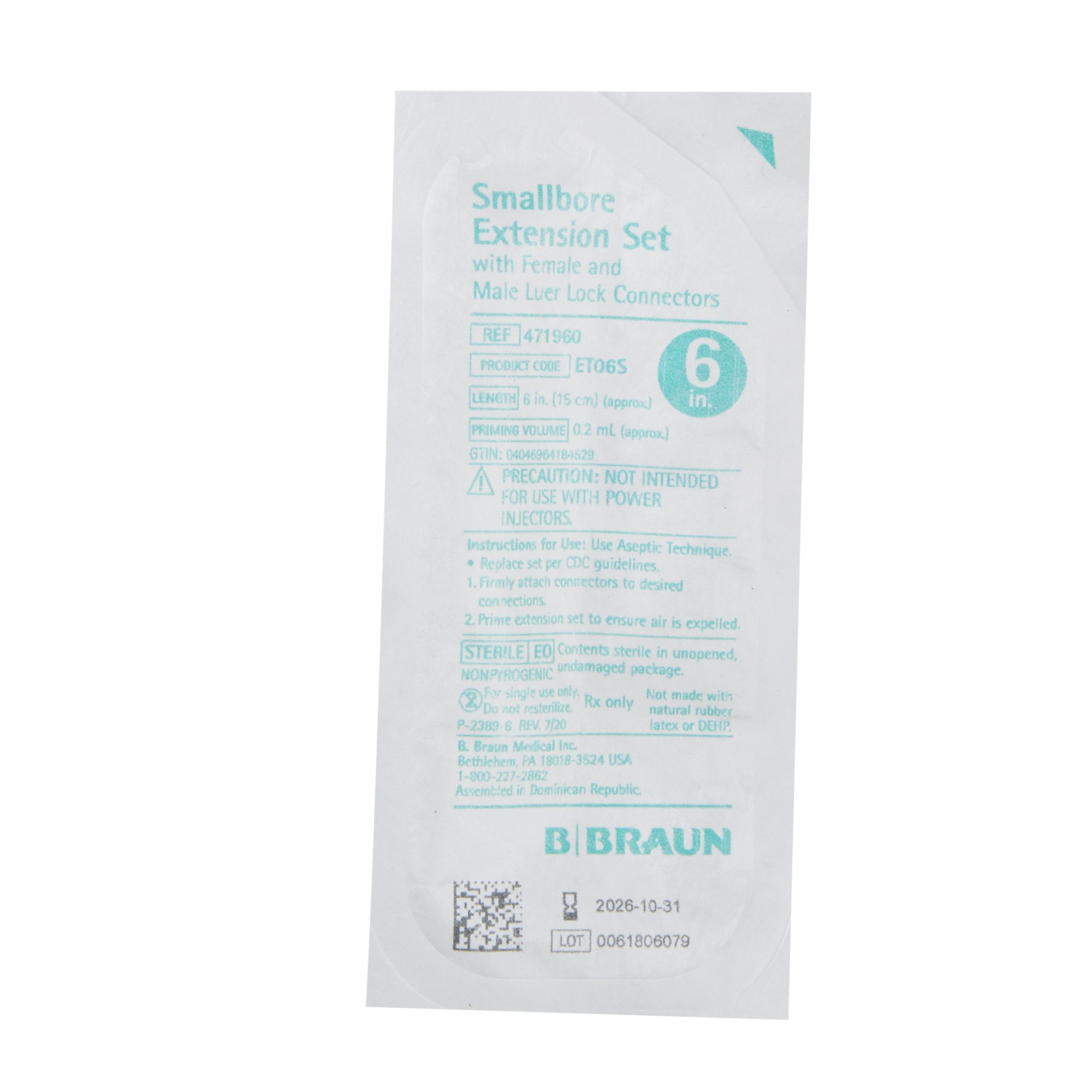 B. Braun - 471960 B. Braun Small Bore Extension Set