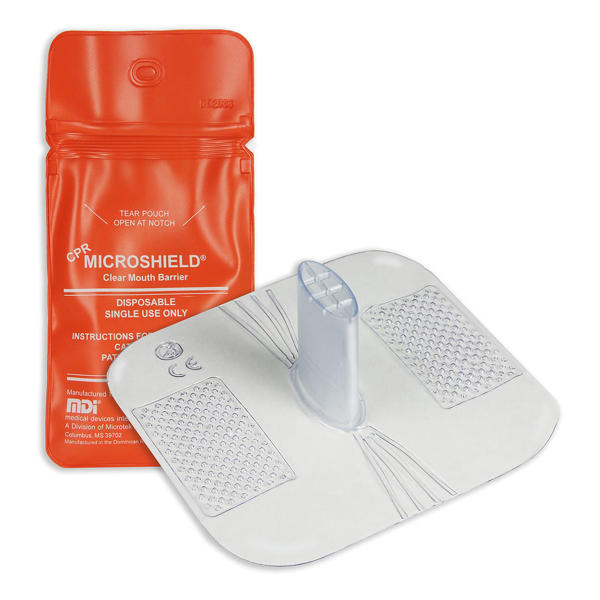 Microtek Medical - 70-155 CPR Mouth Barrier Microshield® One Way Valve Single Use
