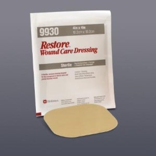 Hollister - 519930 Hydrocolloid Dressing Restore™ Foam Backing 4 X 4 Inch Square Hydrocolloid / Foam
