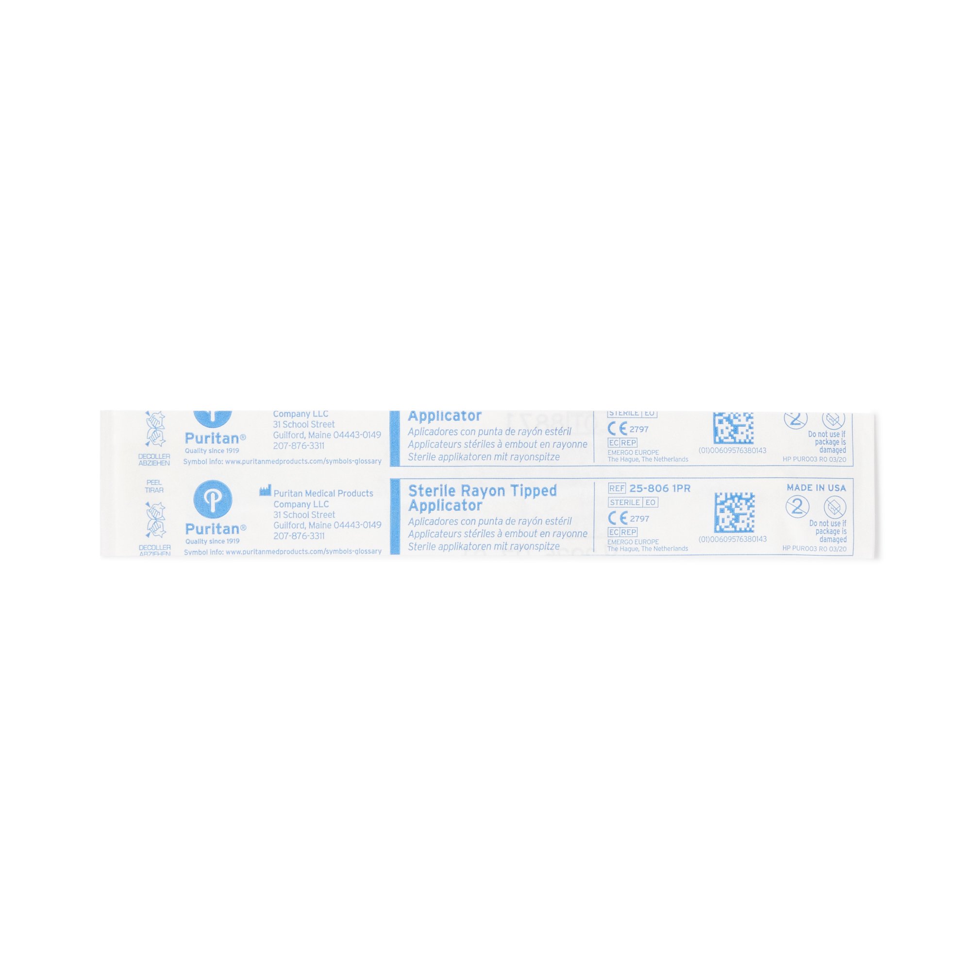 Puritan Medical Products 25-806 1PR - Puritan® Specimen Collection Swab, 6-Inch Length - 100/Box, 1000/Case